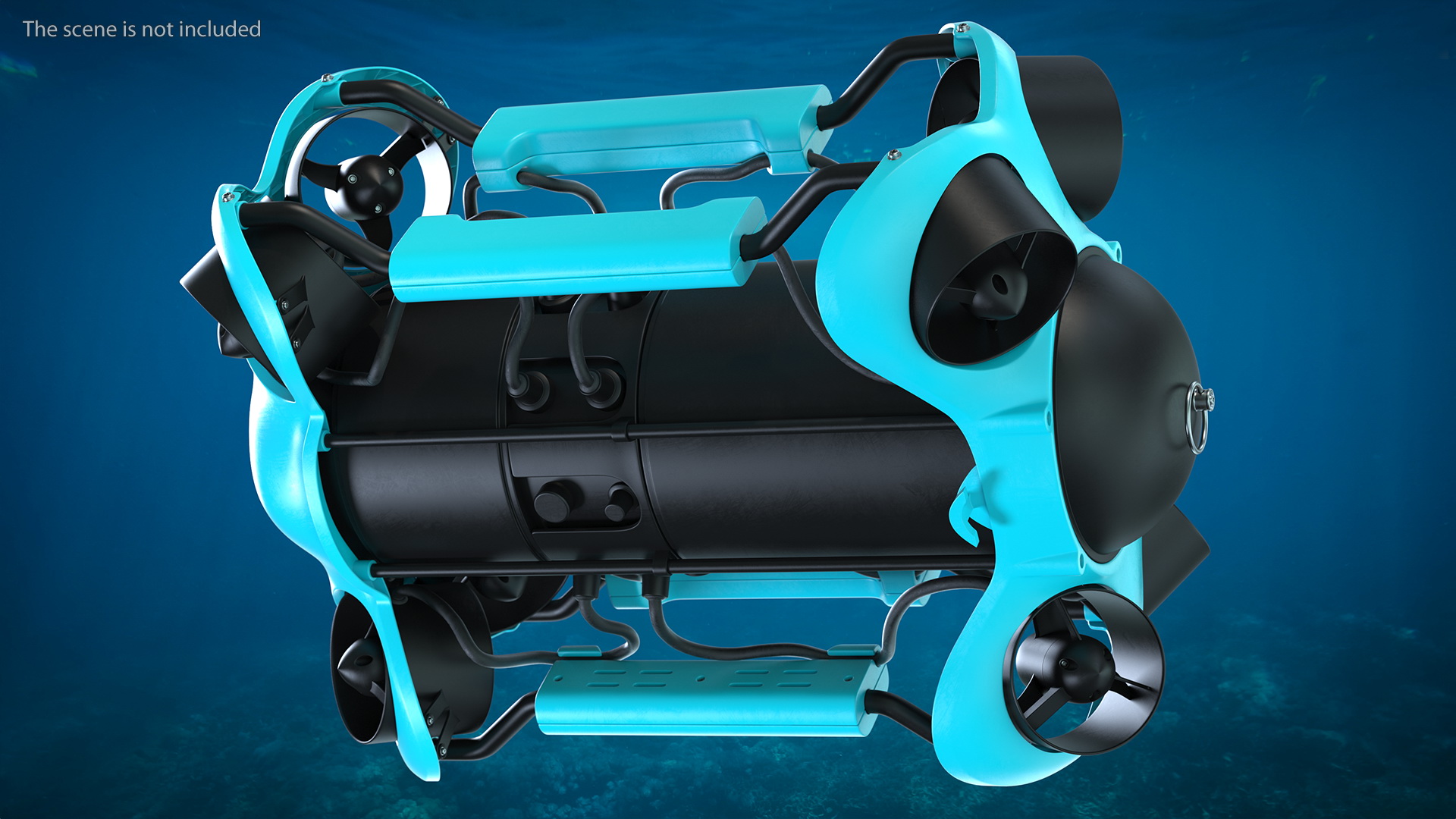 3D model Professional Underwater Drone Rigged for Maya