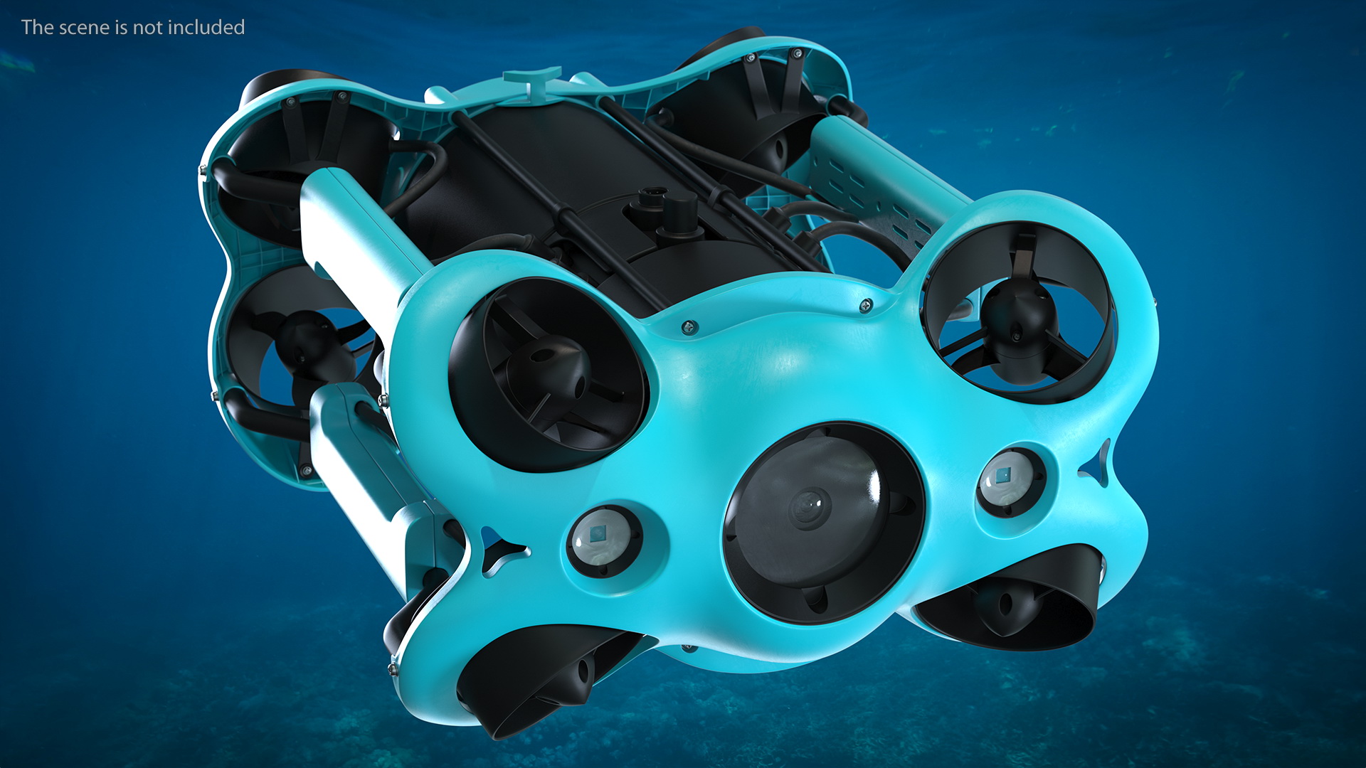 3D model Professional Underwater Drone Rigged for Maya