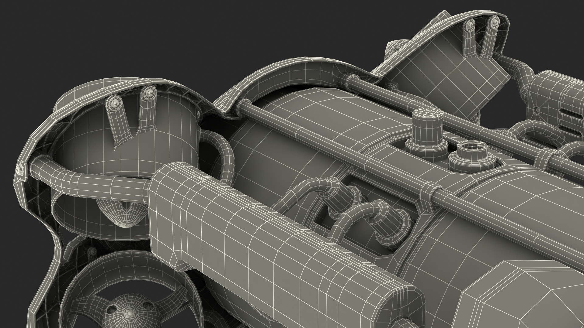 3D model Professional Underwater Drone Rigged for Maya