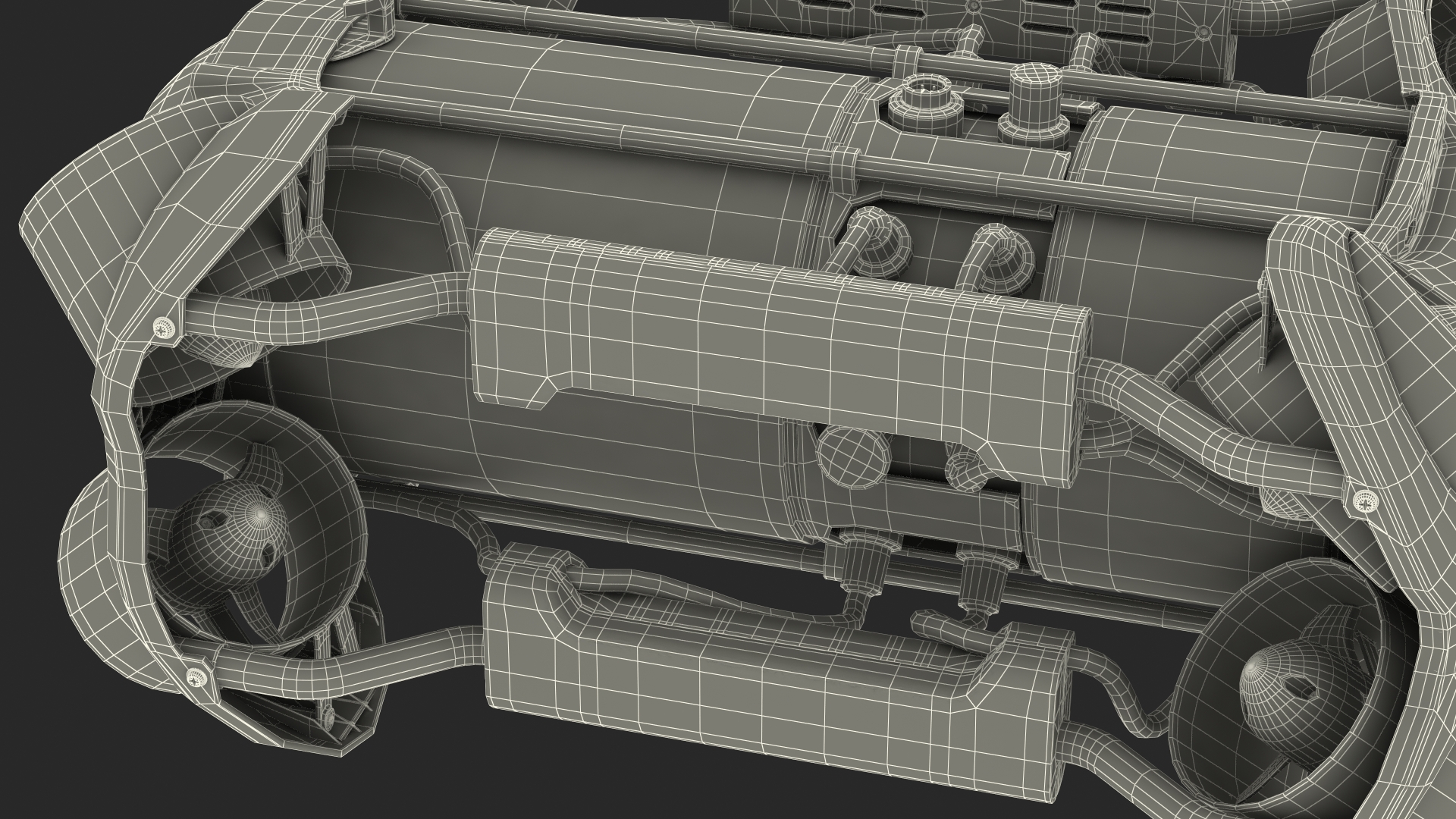 3D model Professional Underwater Drone Rigged for Maya