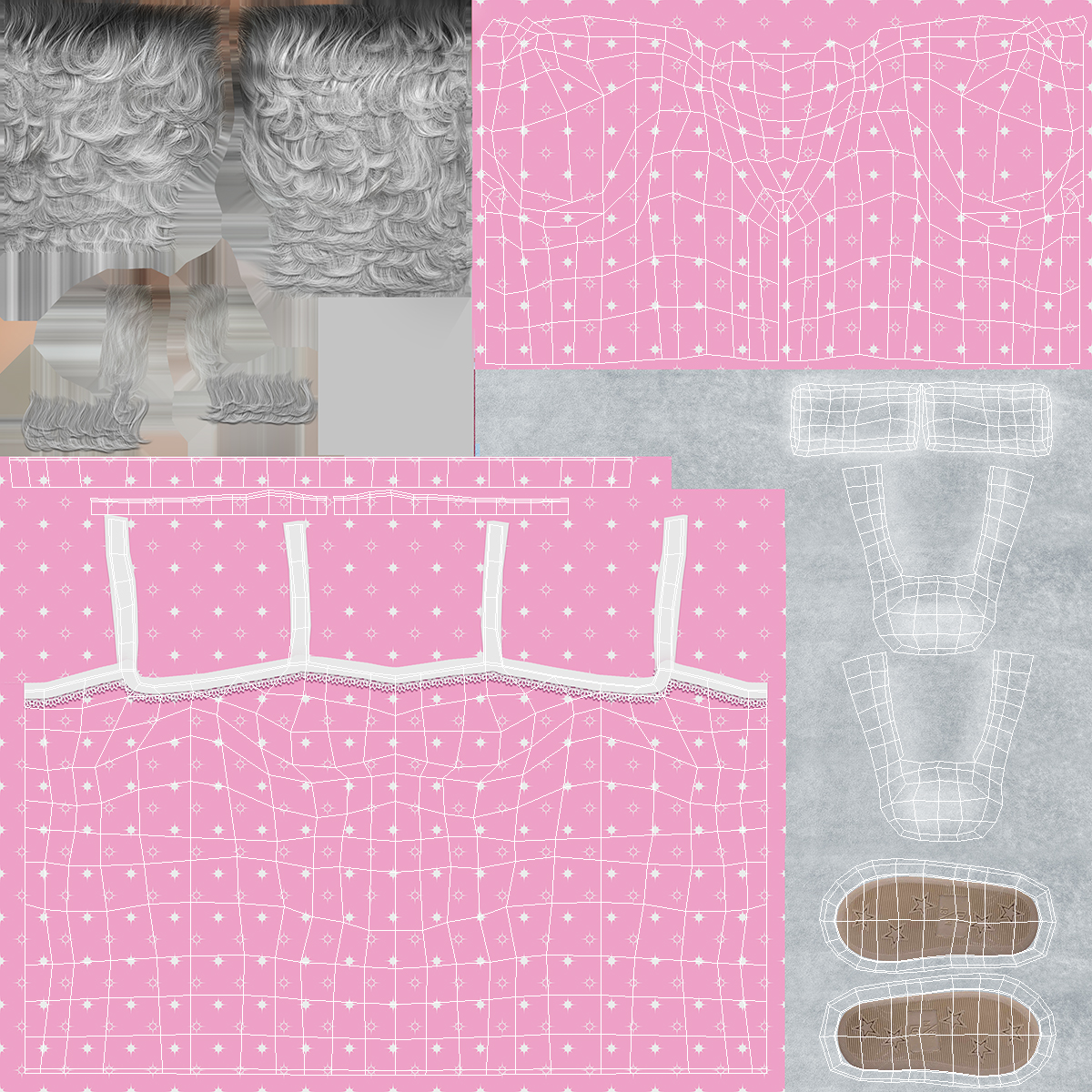 Women Nightwear Outfit 3D