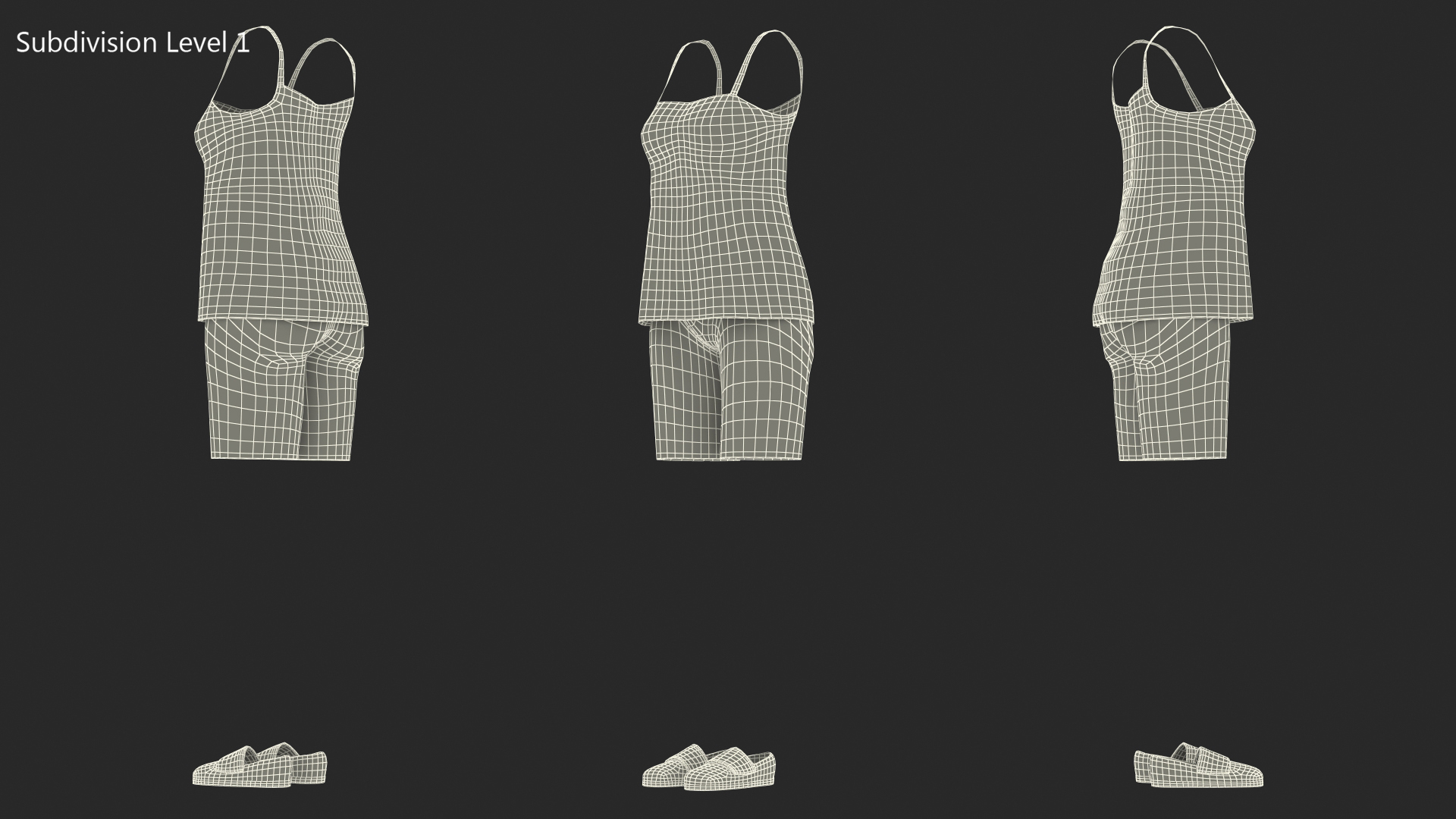 Women Nightwear Outfit 3D