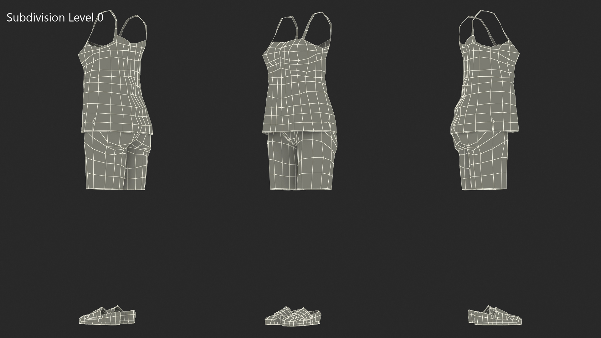Women Nightwear Outfit 3D