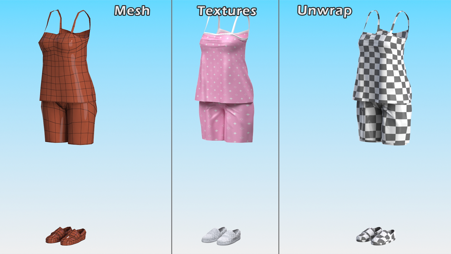 Women Nightwear Outfit 3D