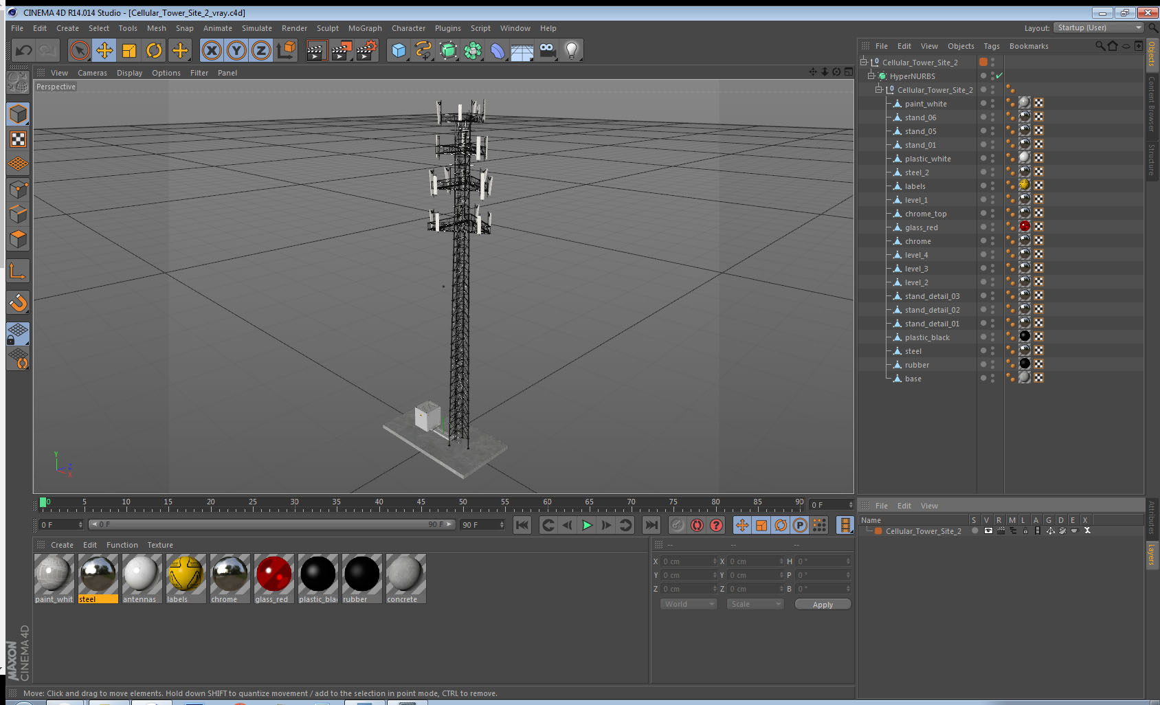 3D Cellular Tower Site 2