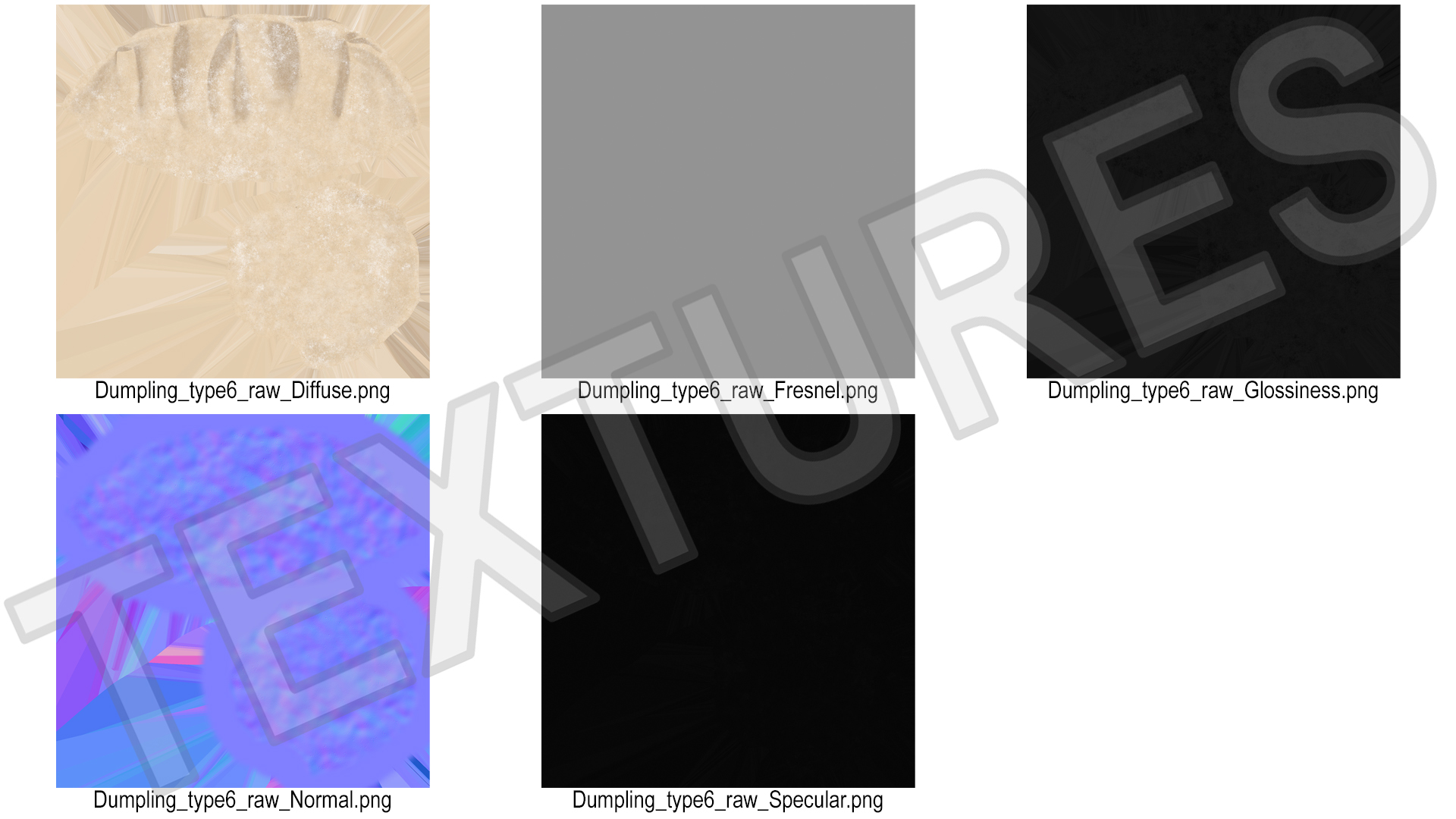 3D model Chinese Dumpling Raw