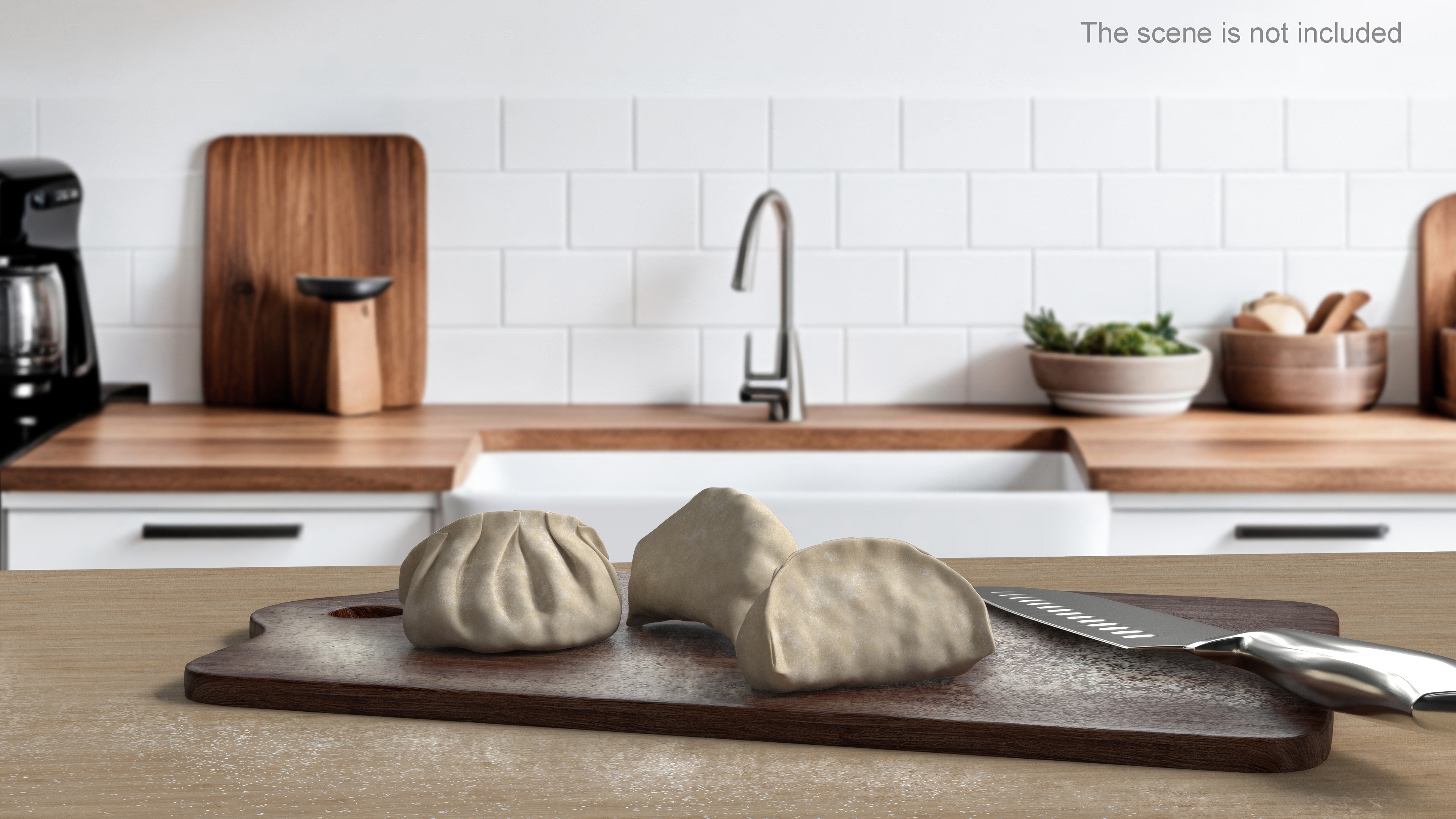 3D model Chinese Dumpling Raw