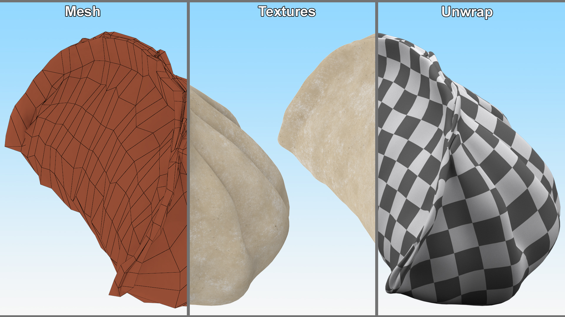 3D model Chinese Dumpling Raw