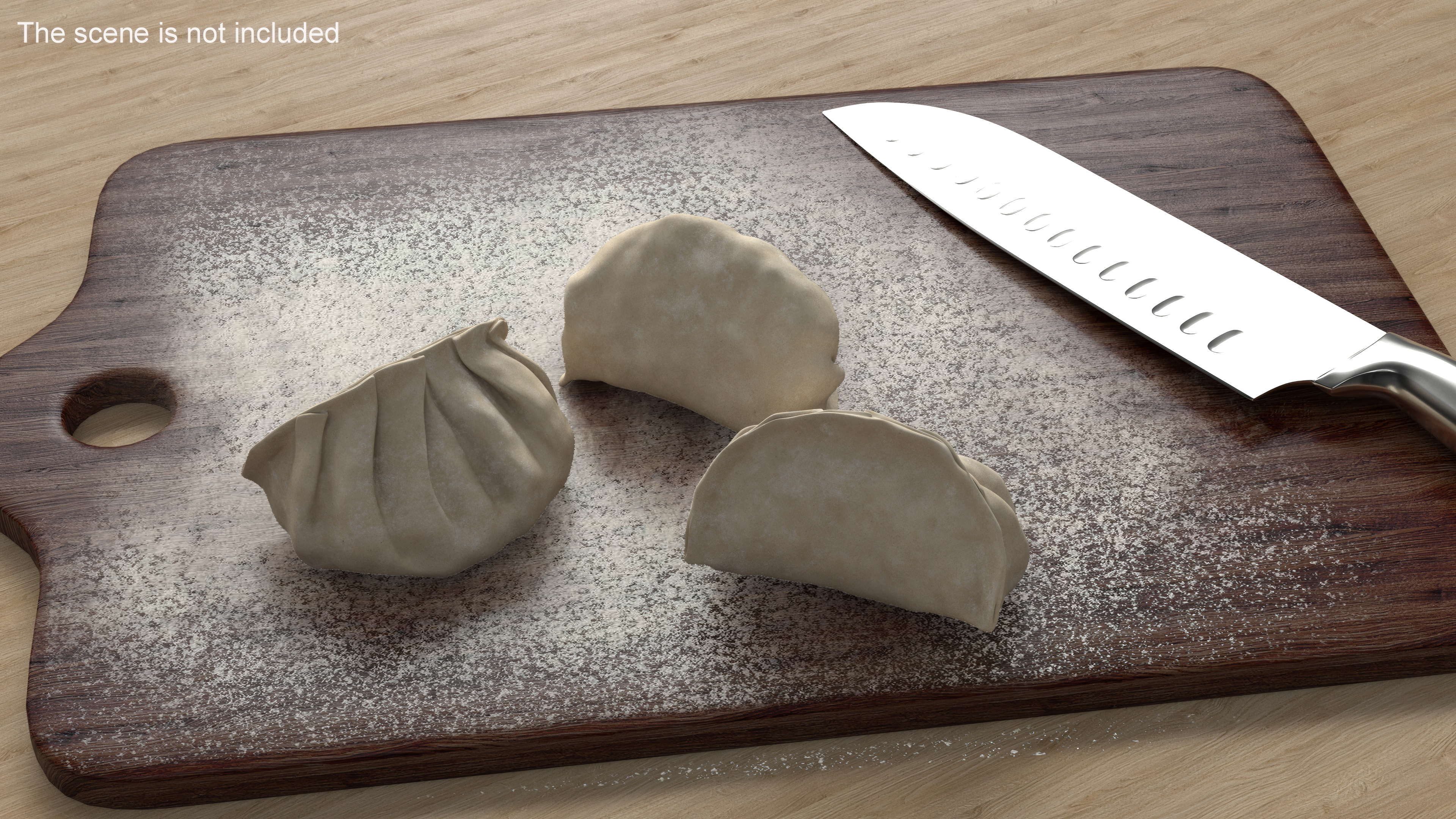 3D model Chinese Dumpling Raw