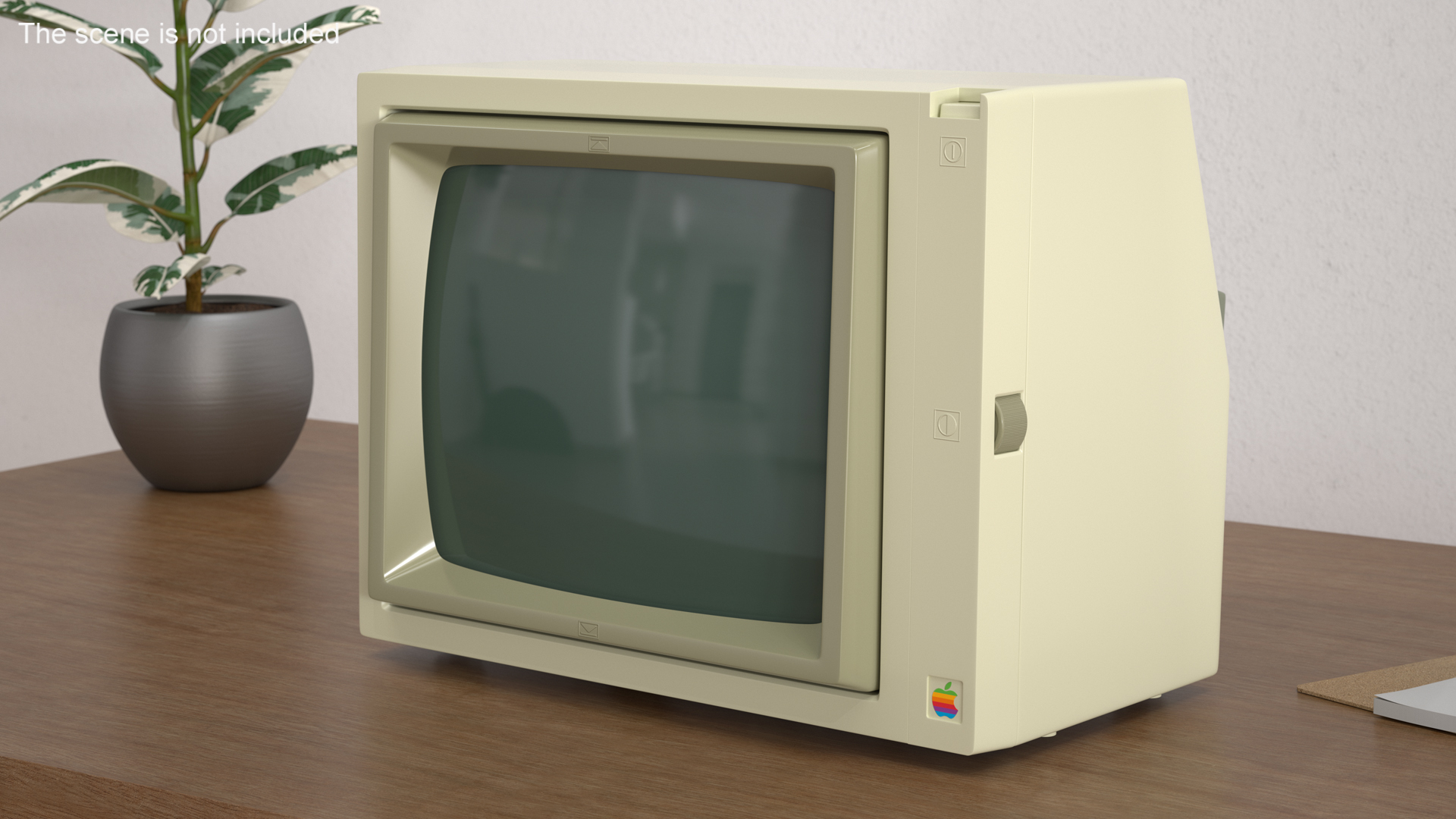 3D Vintage Apple Monitor