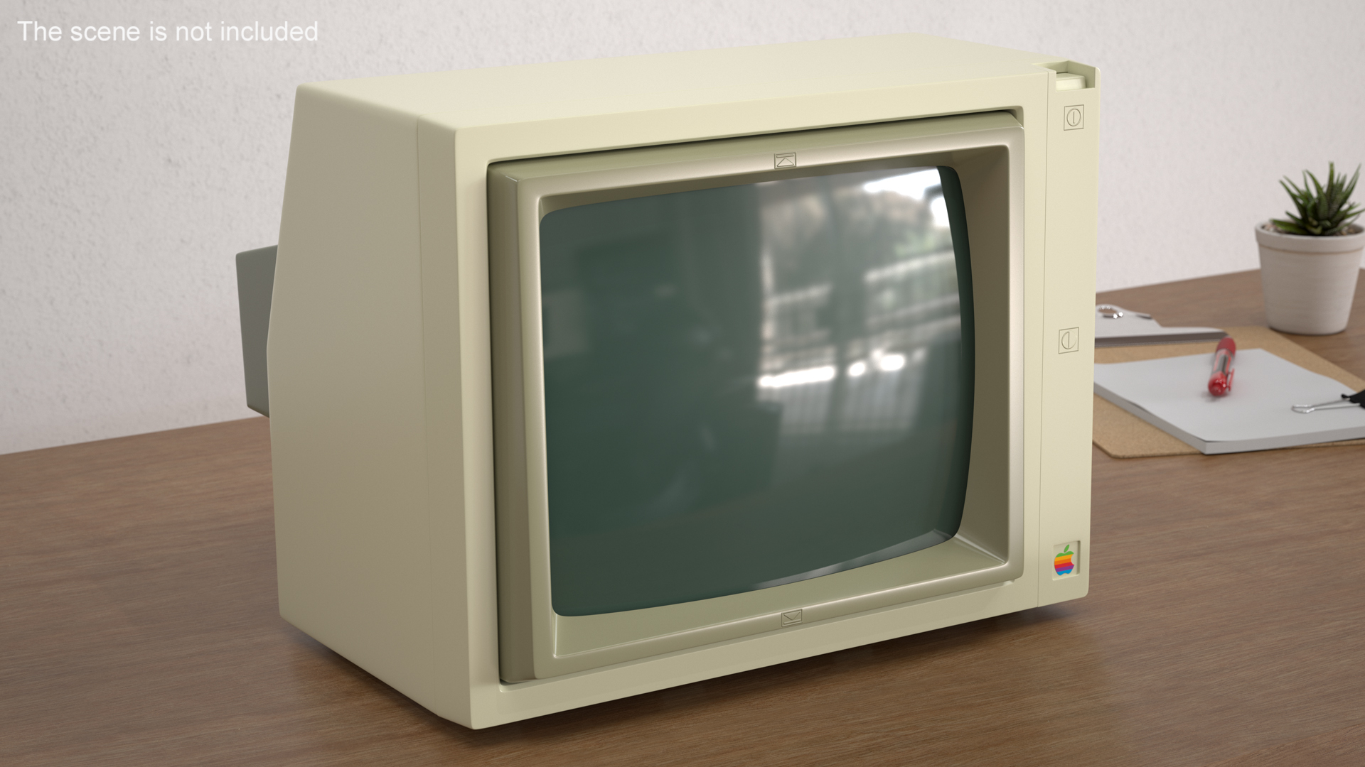 3D Vintage Apple Monitor