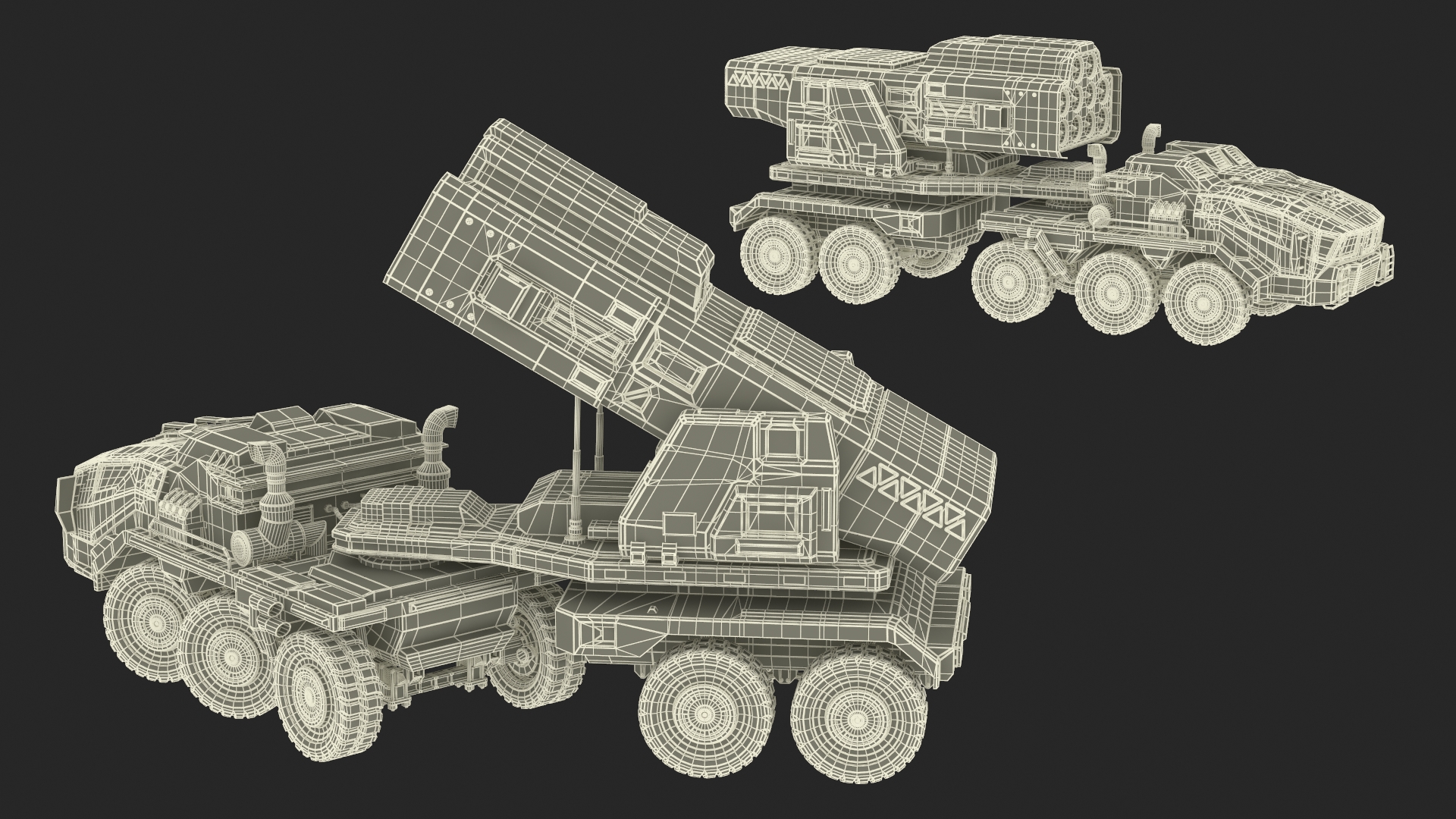 3D Sci Fi Military Transport Vehicle Dirty Rigged