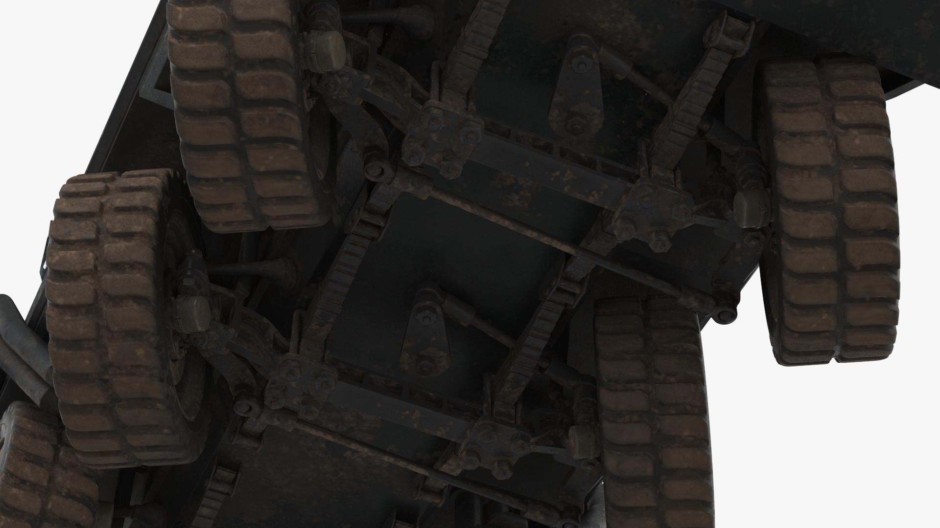 3D Sci Fi Military Transport Vehicle Dirty Rigged
