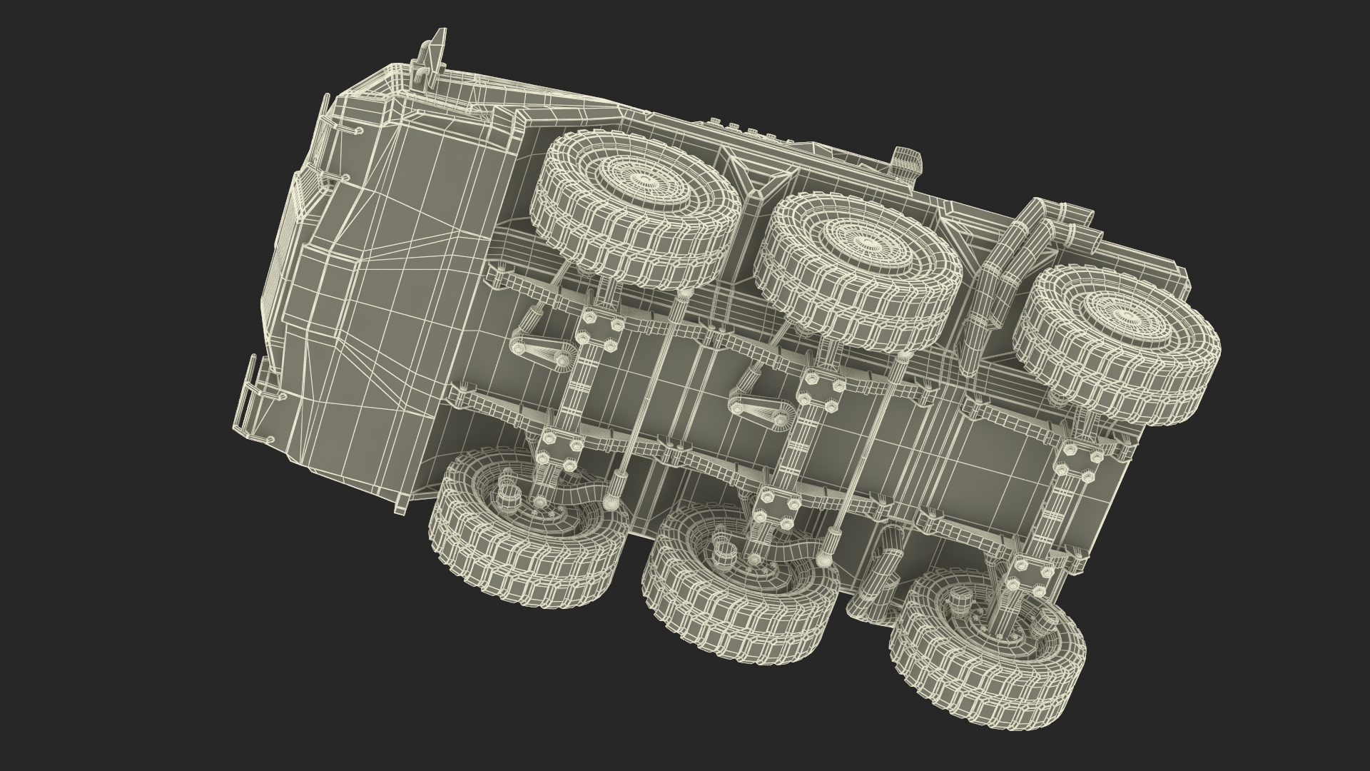 3D Sci Fi Military Transport Vehicle Dirty Rigged