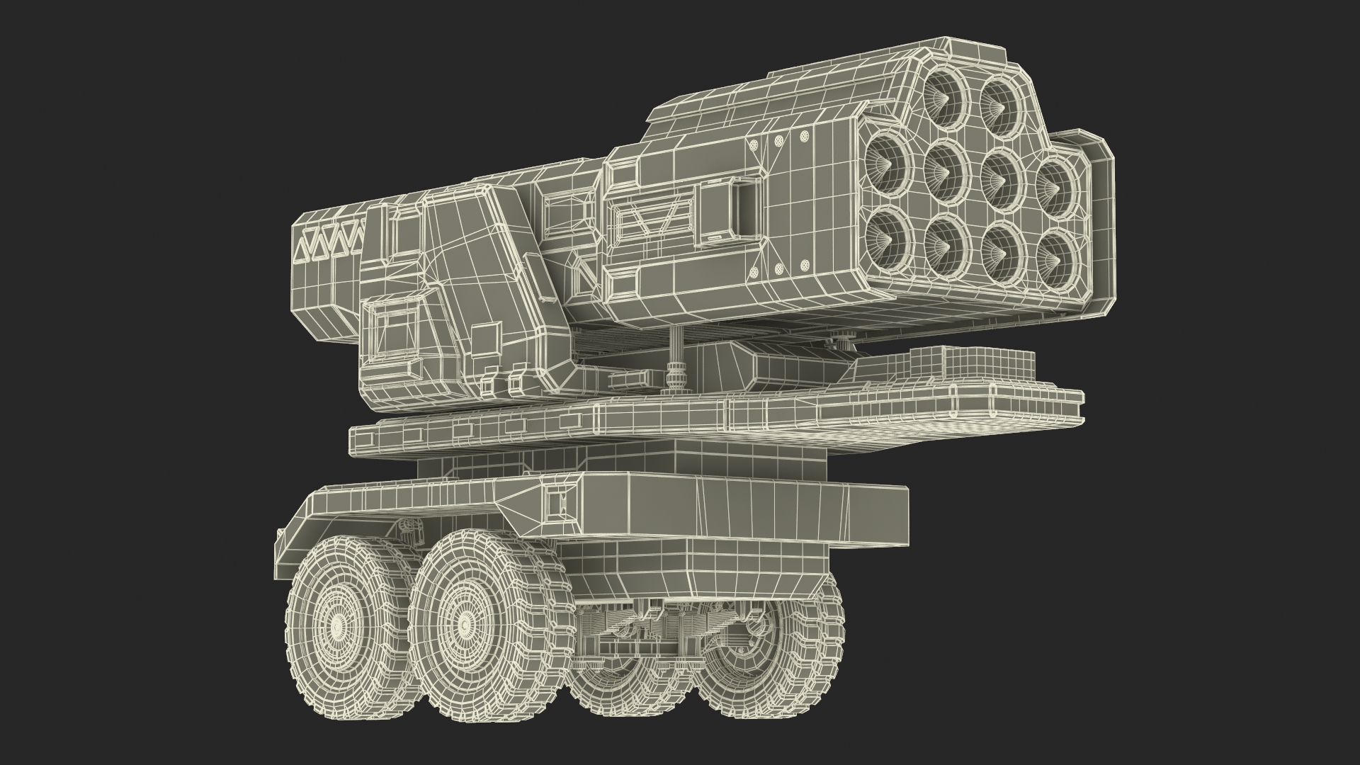 3D Sci Fi Military Transport Vehicle Dirty Rigged