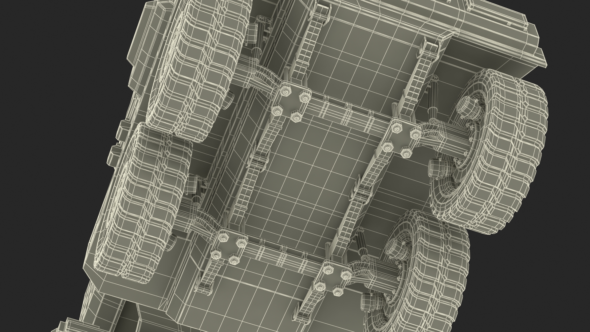 3D Sci Fi Military Transport Vehicle Dirty Rigged