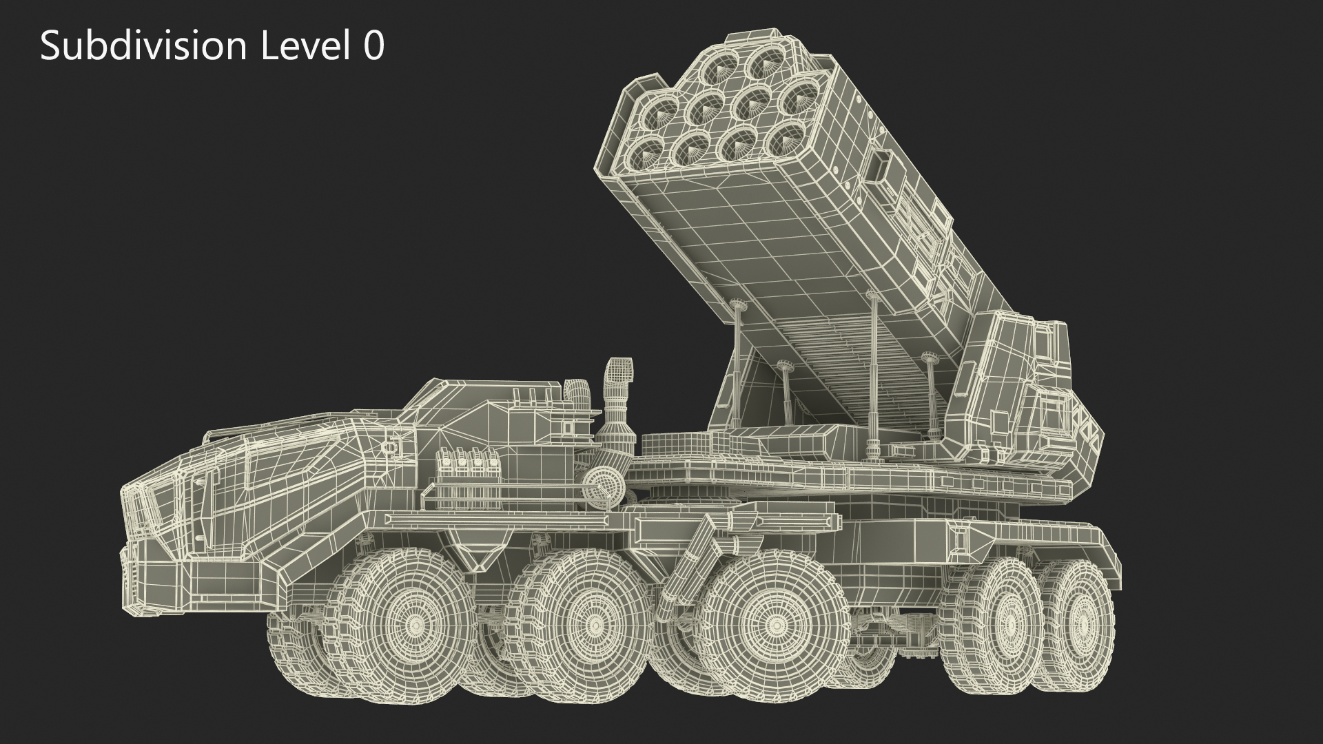 3D Sci Fi Military Transport Vehicle Dirty Rigged