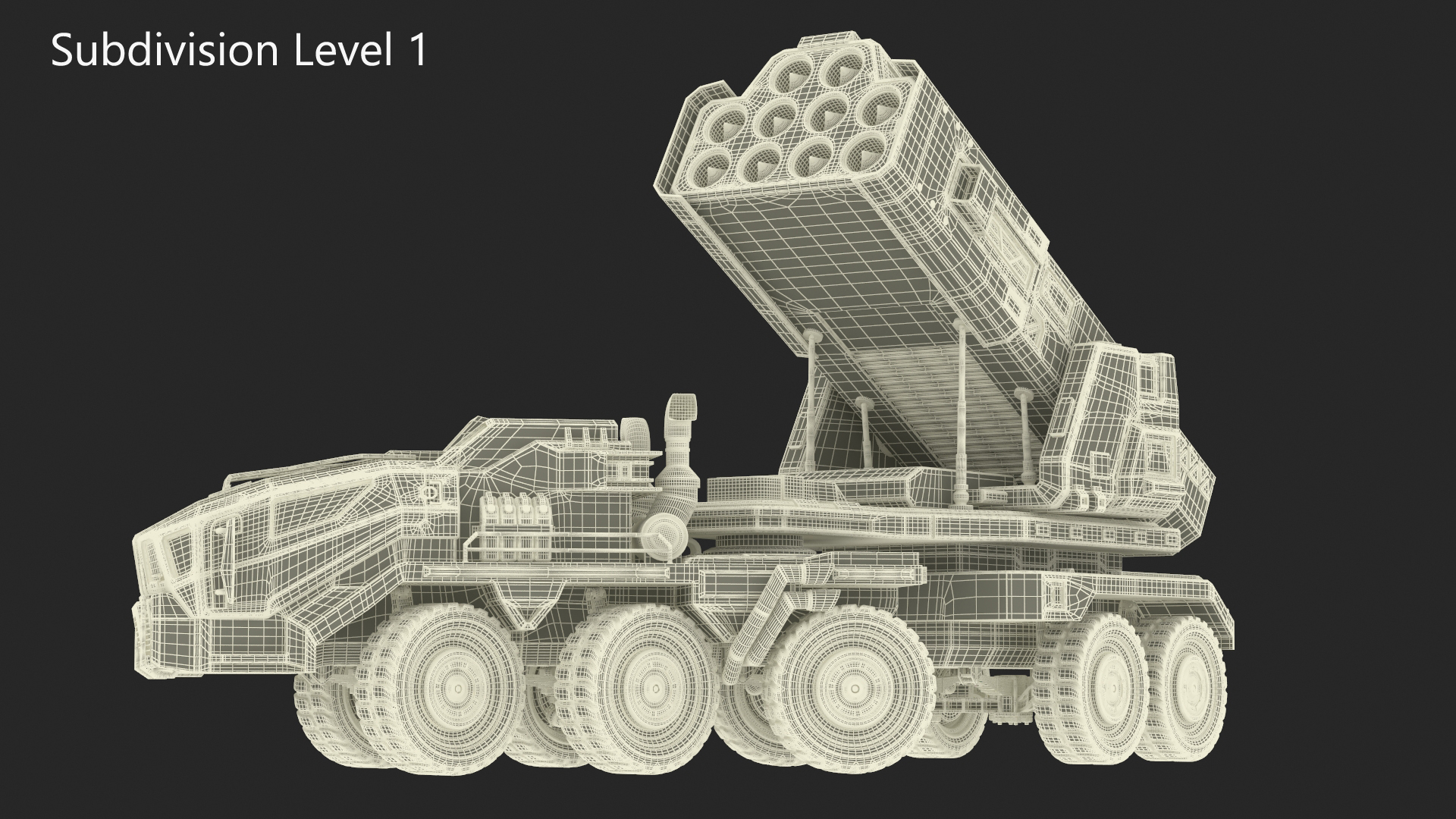 3D Sci Fi Military Transport Vehicle Dirty Rigged
