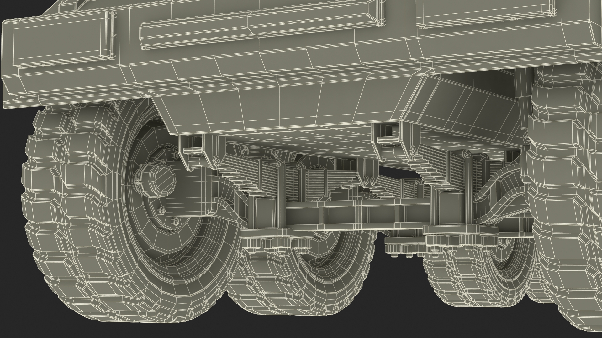 3D Sci Fi Military Transport Vehicle Dirty Rigged