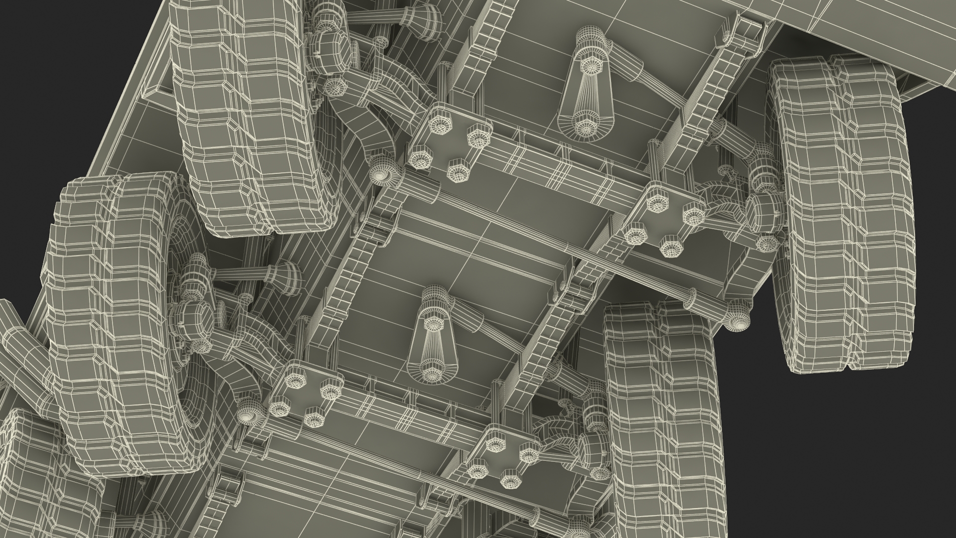 3D Sci Fi Military Transport Vehicle Dirty Rigged