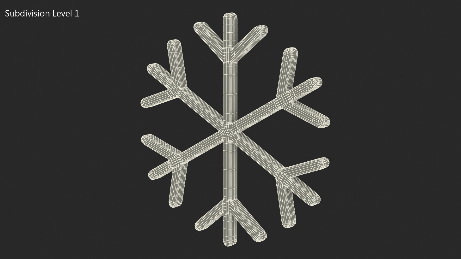 3D model Snowflake Emoji