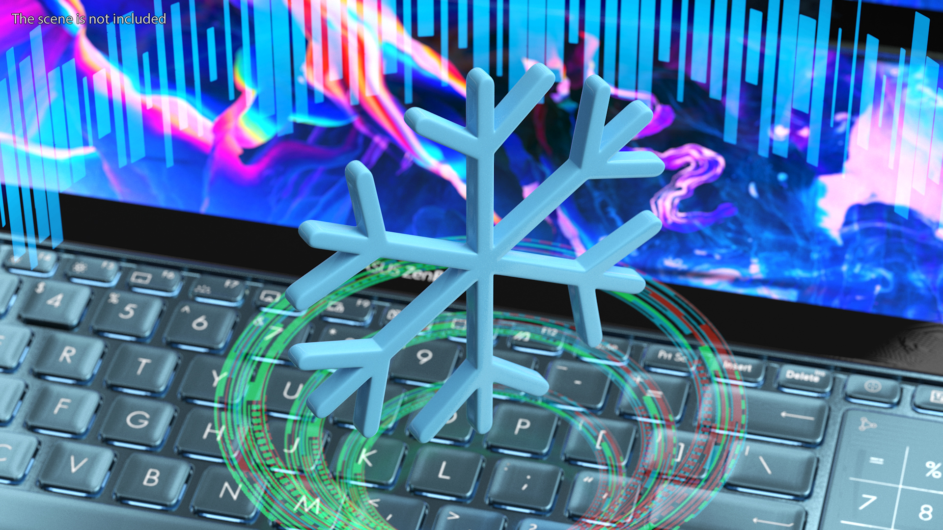 3D model Snowflake Emoji