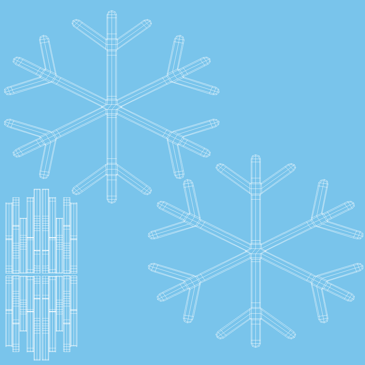 3D model Snowflake Emoji