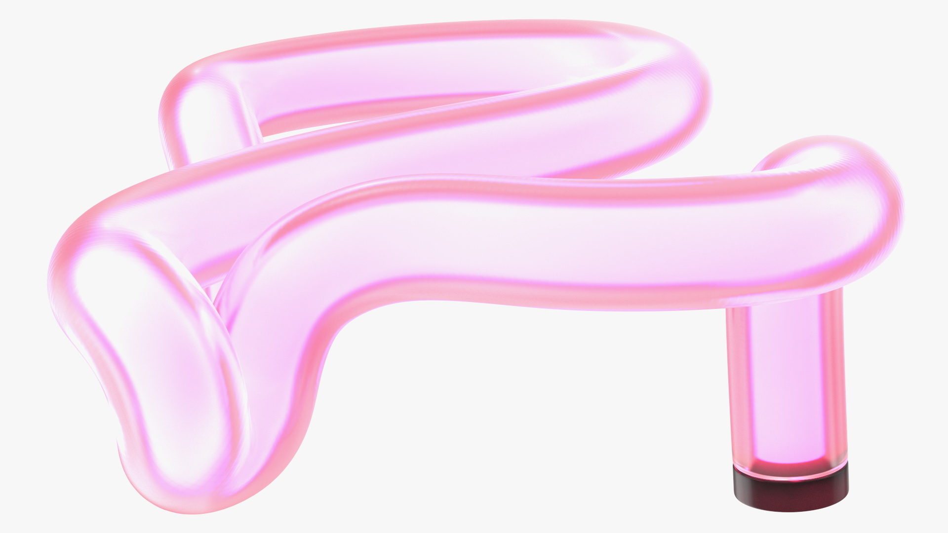3D Glowing Neon Tube Light Digit 2