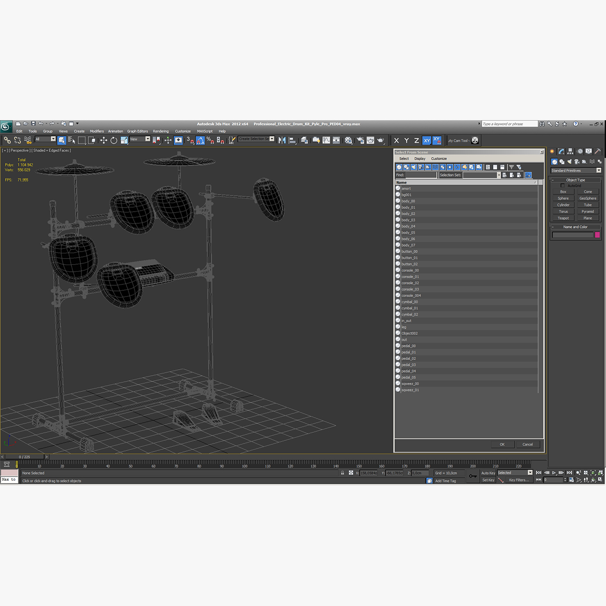 3D model Professional Electric Drum Kit Pyle Pro PED04