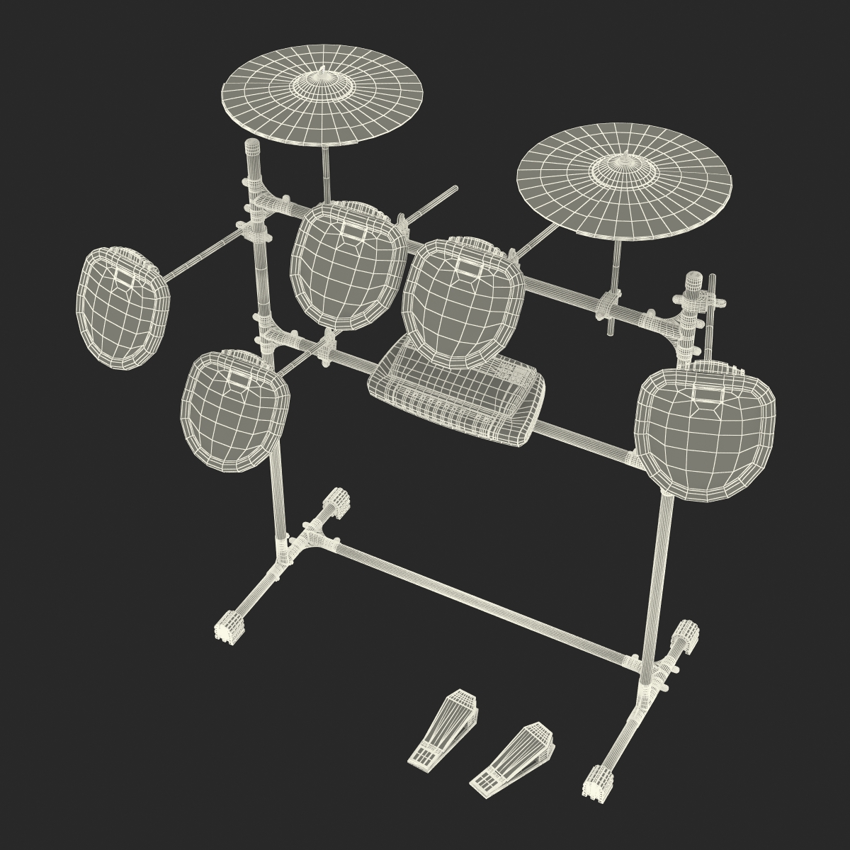 3D model Professional Electric Drum Kit Pyle Pro PED04