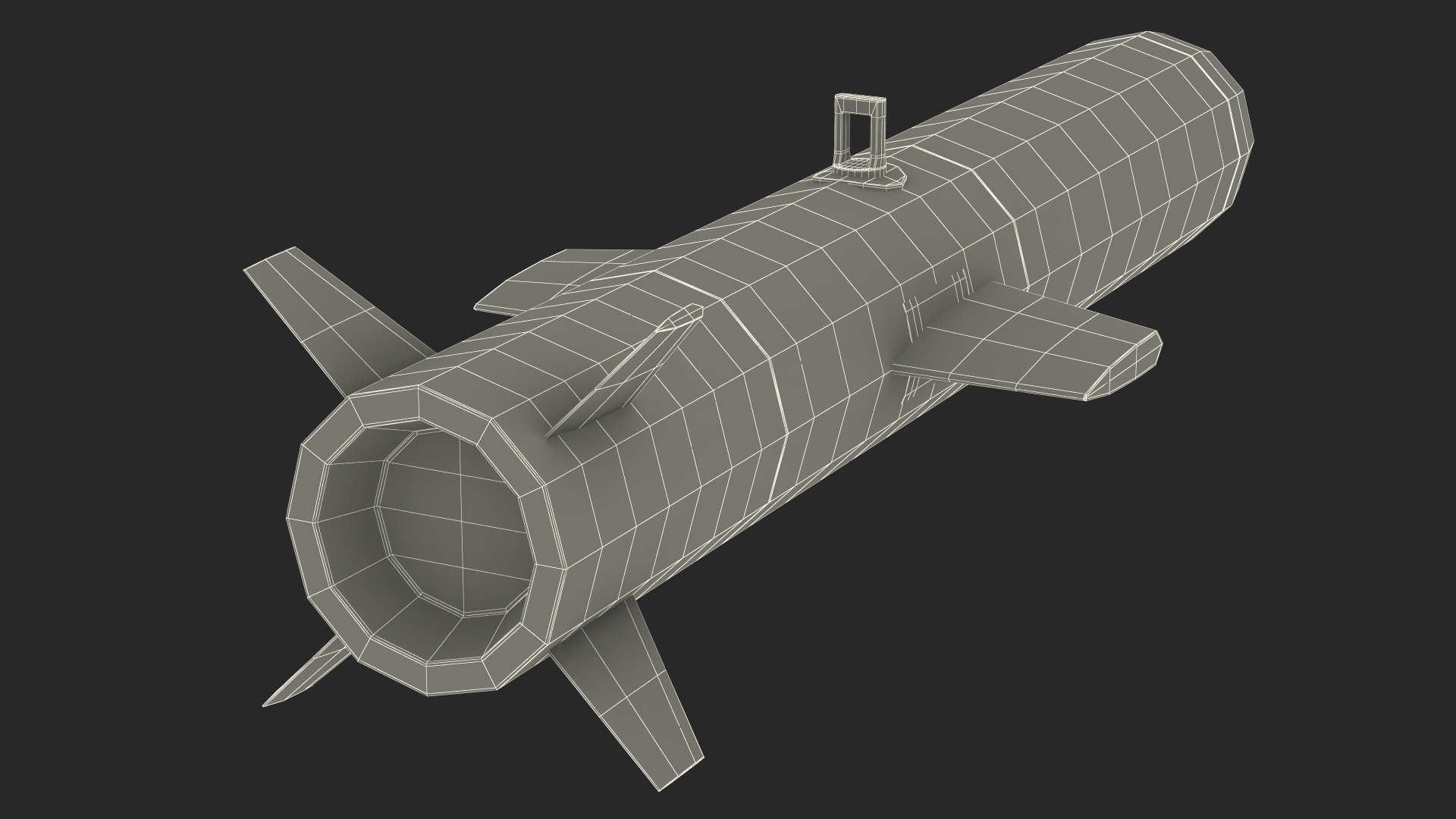 3D model Bozok Laser Guided Rocket