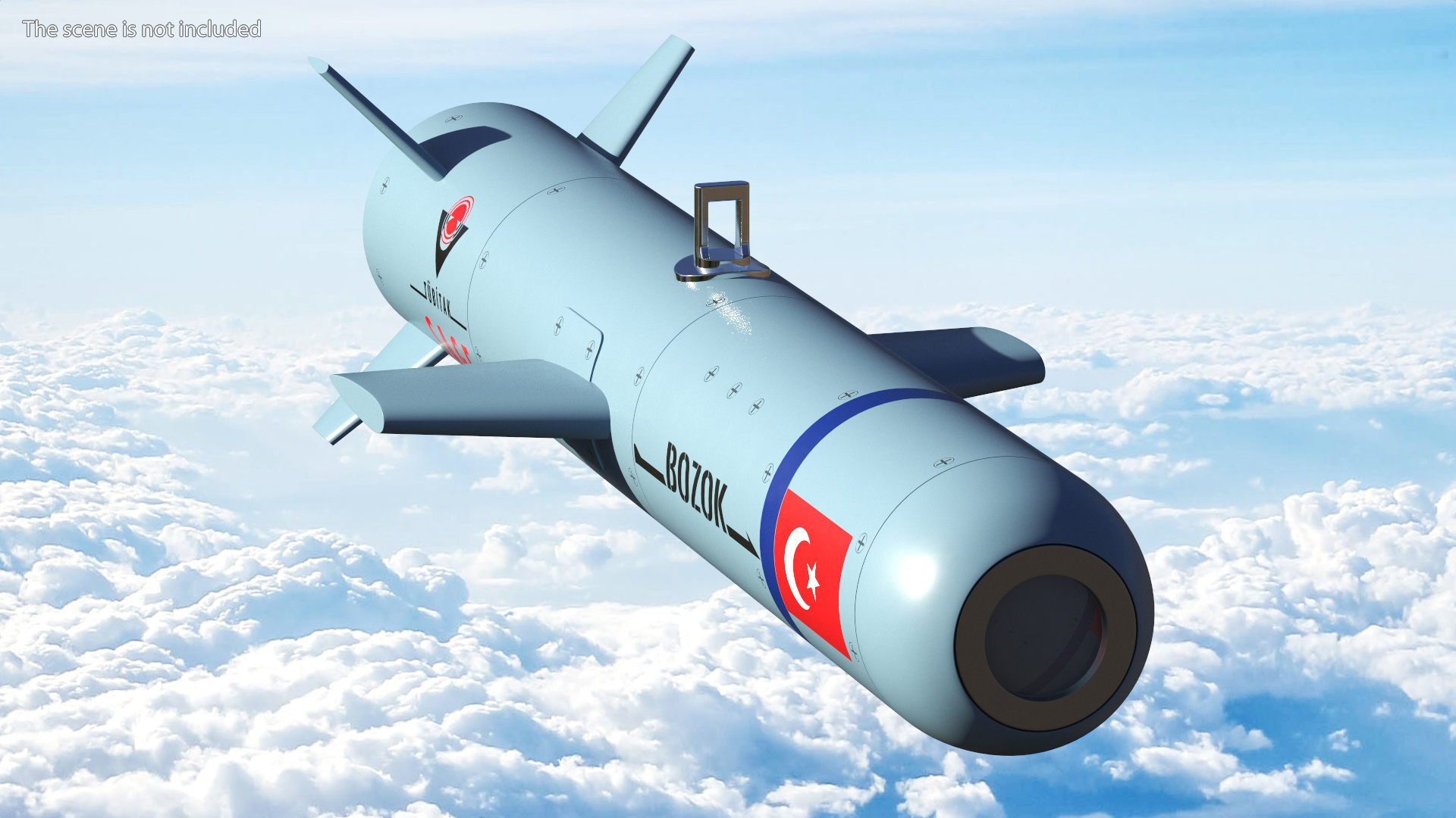 3D model Bozok Laser Guided Rocket
