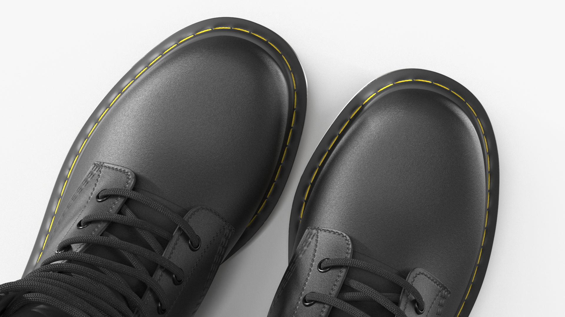 3D Dr Martens 1460 Smooth Black model