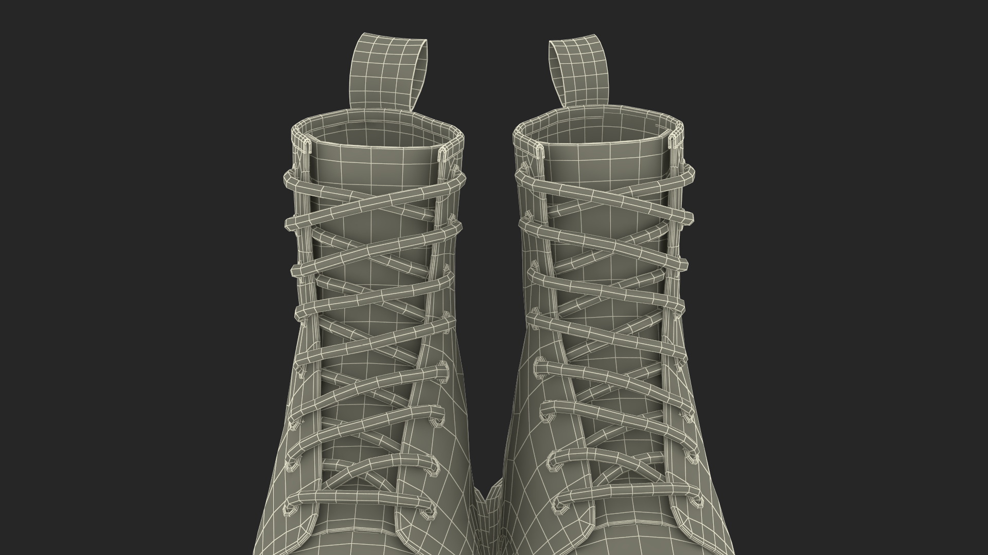 3D Dr Martens 1460 Smooth Black model