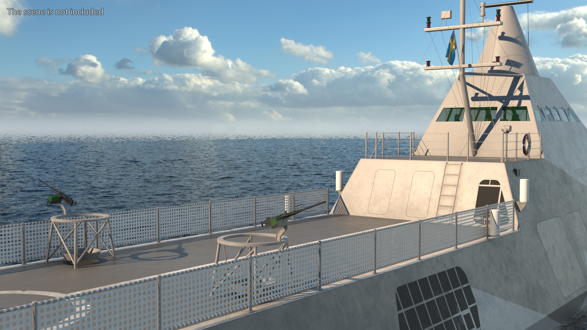 Corvette Visby Class Rigged 3D