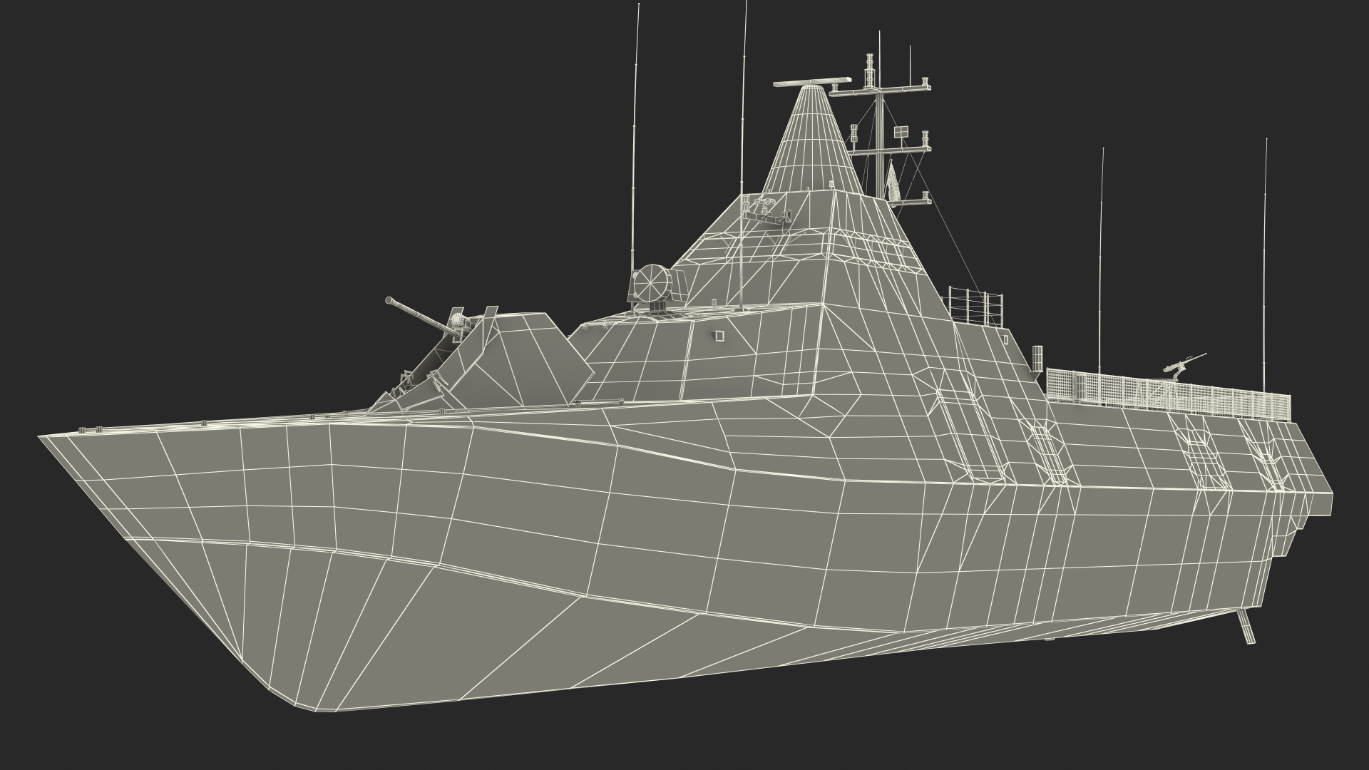Corvette Visby Class Rigged 3D