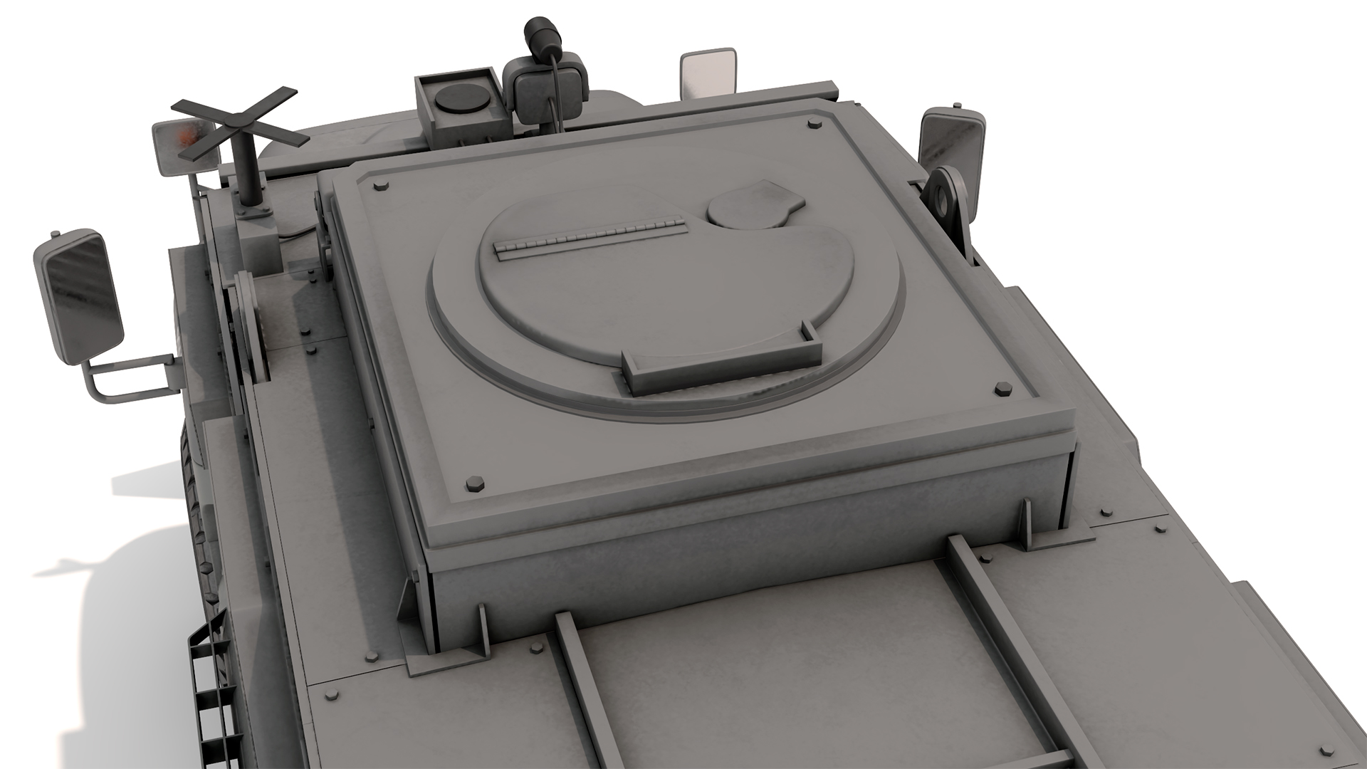 3D Police SWAT Armored Vehicle Grey Rigged for Maya model