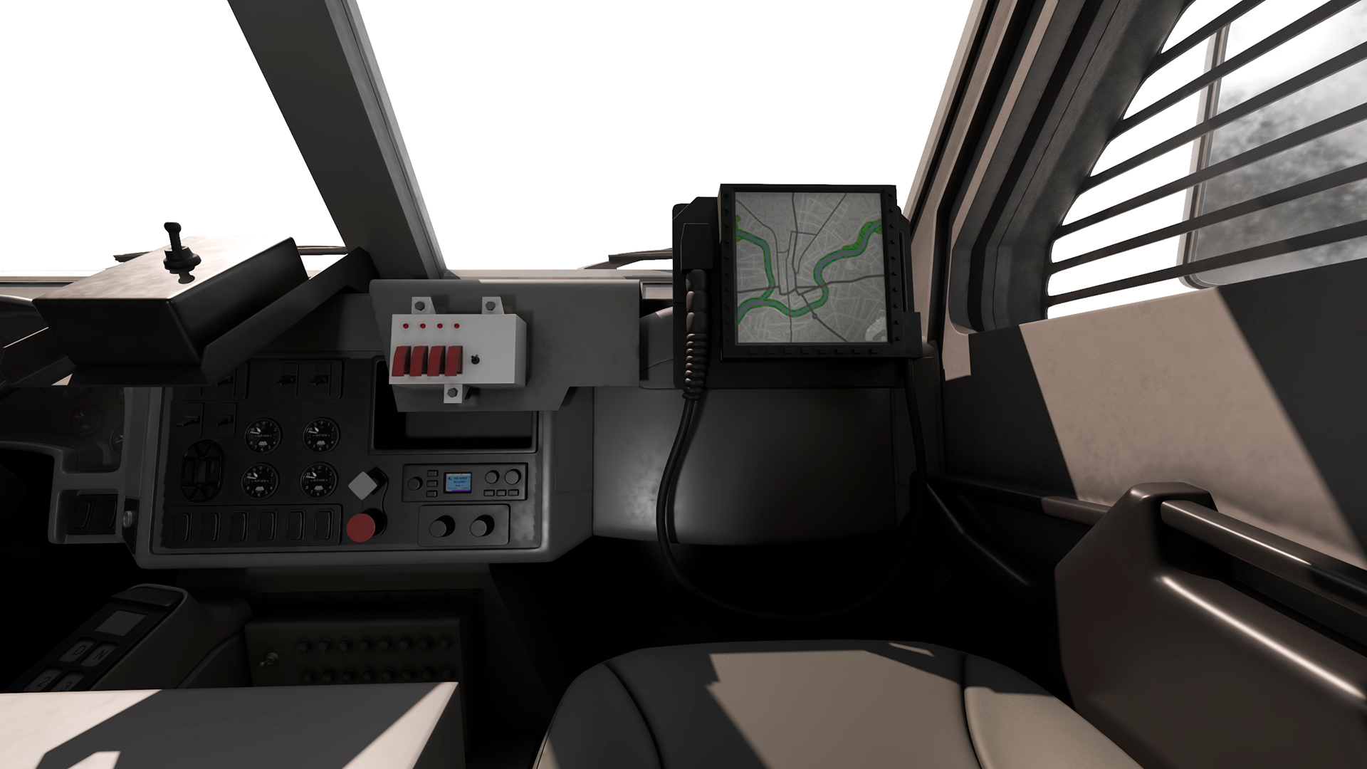 3D Police SWAT Armored Vehicle Grey Rigged for Maya model