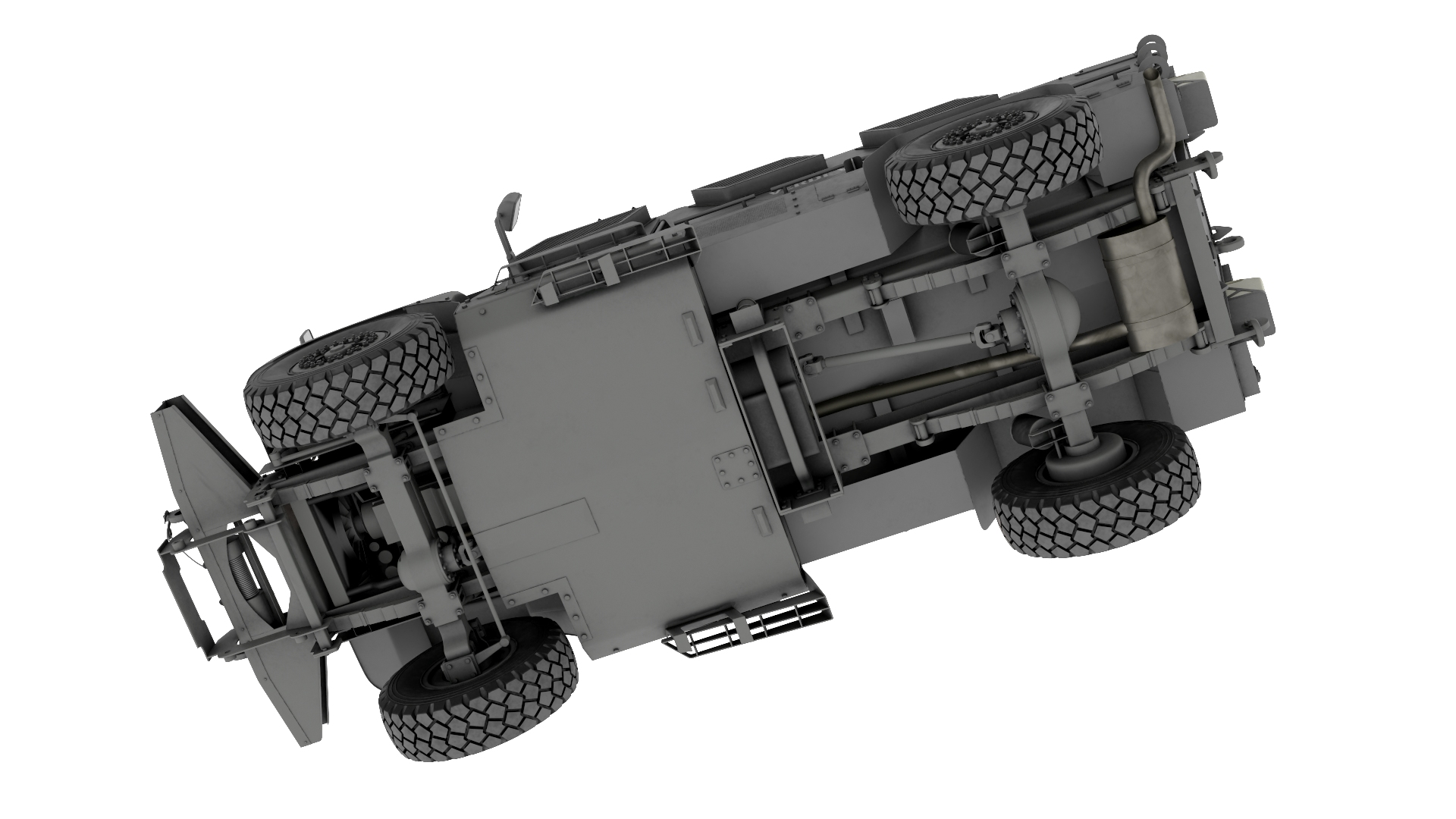 3D Police SWAT Armored Vehicle Grey Rigged for Maya model