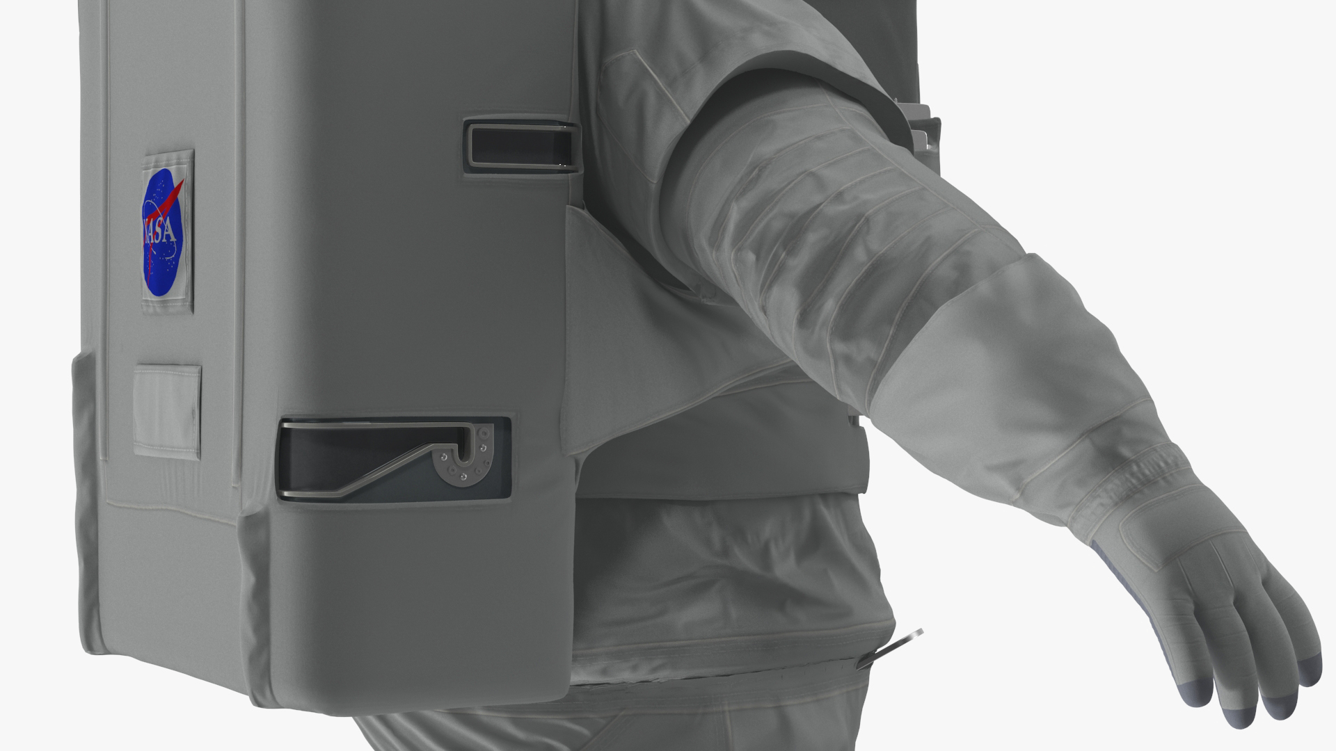 Astronaut Spacesuit with Portable Life Support System Rigged for Maya 3D model