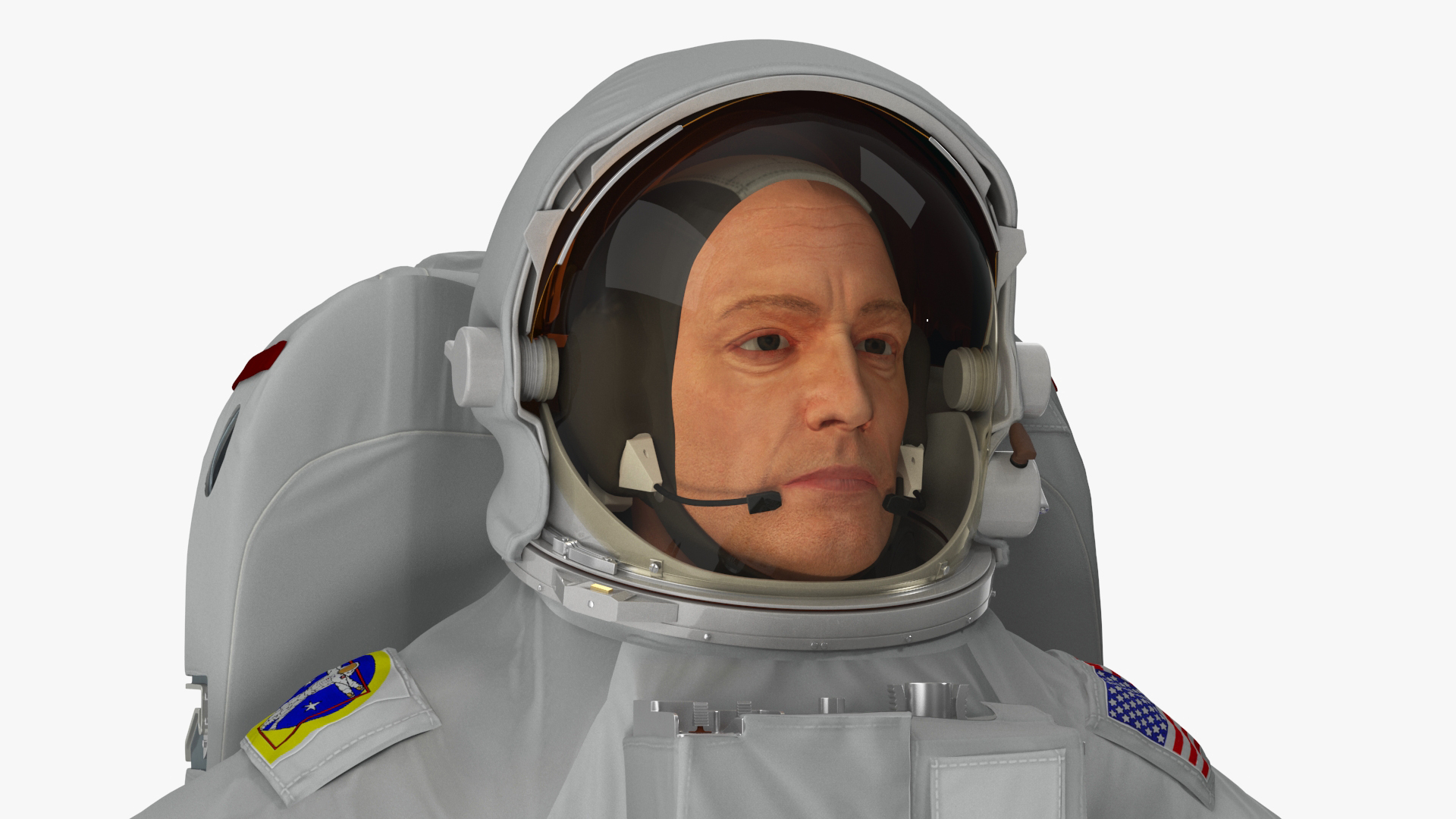 Astronaut Spacesuit with Portable Life Support System Rigged for Maya 3D model