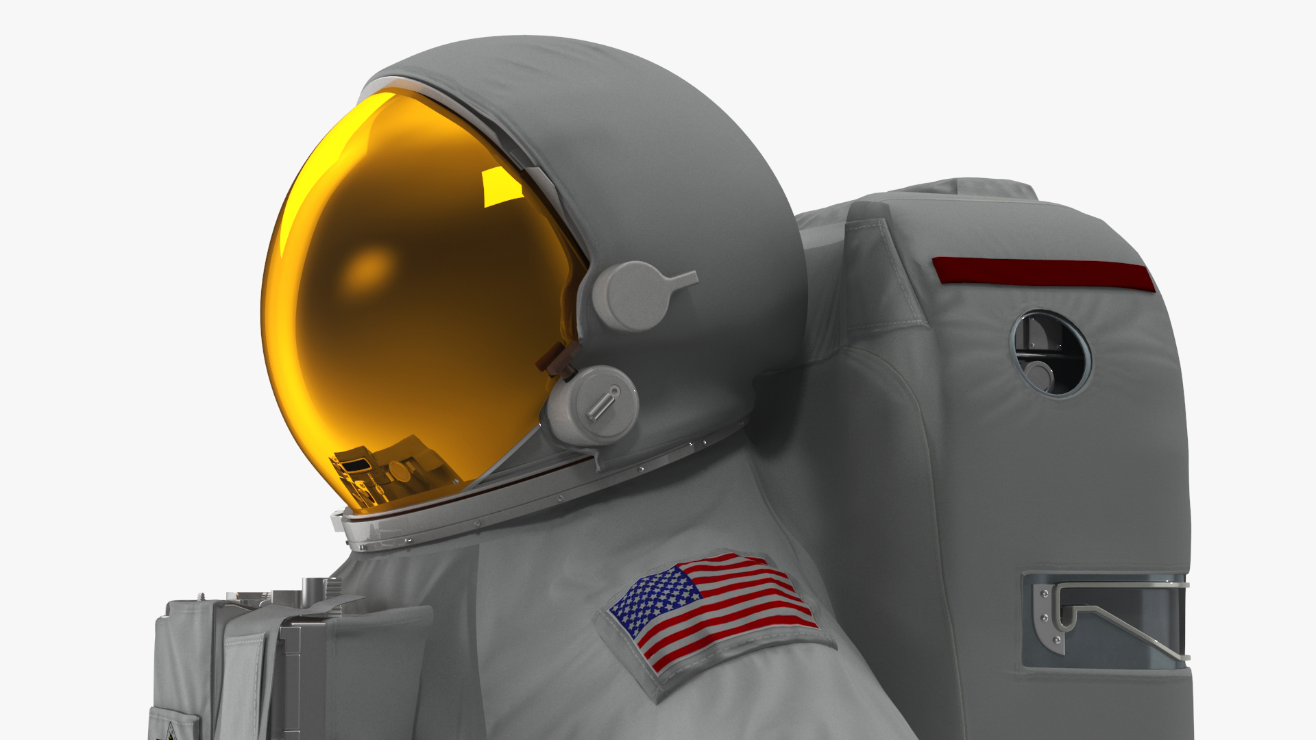 Astronaut Spacesuit with Portable Life Support System Rigged for Maya 3D model