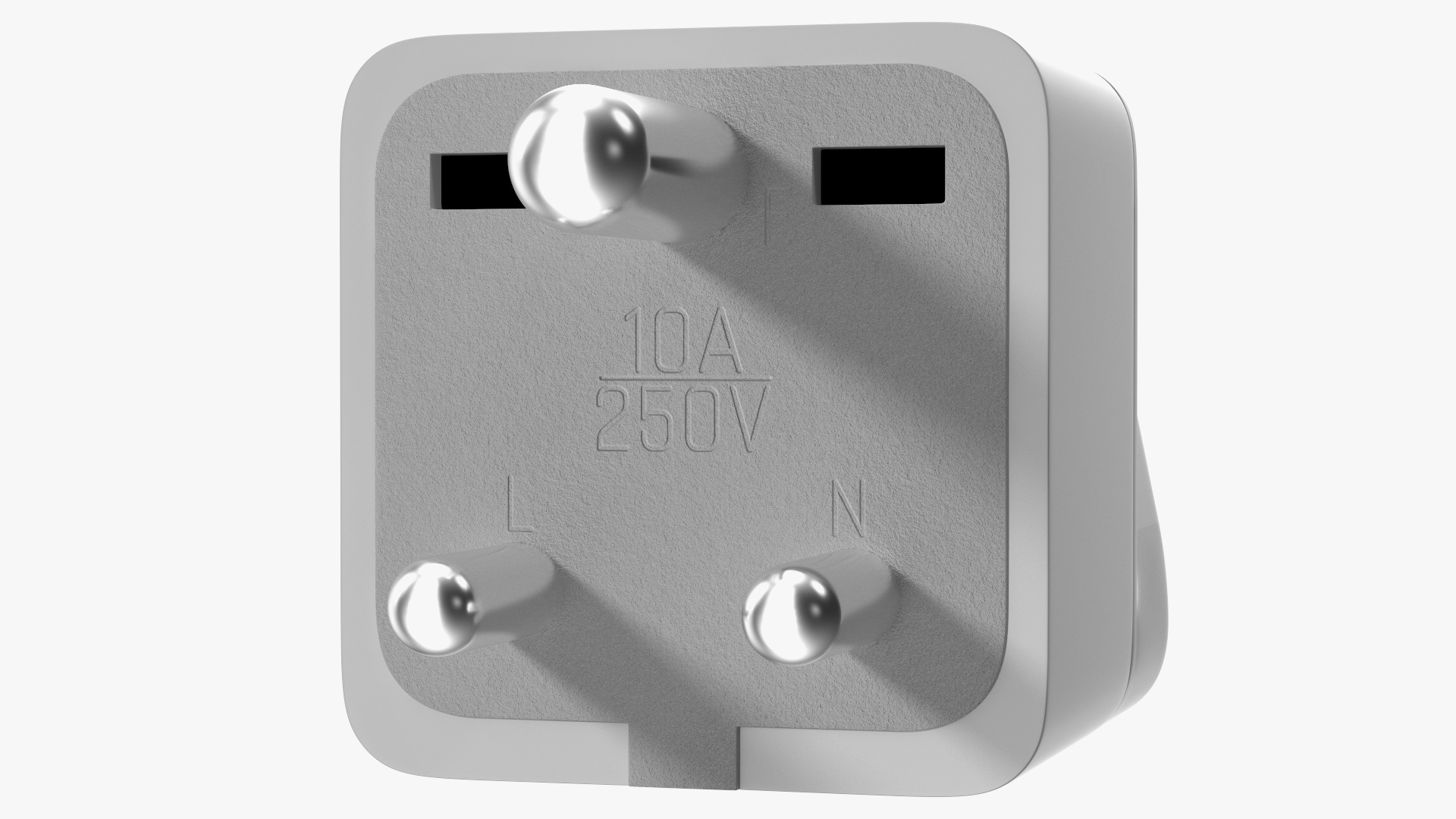 3D Type D Electrical Plug Adapter White