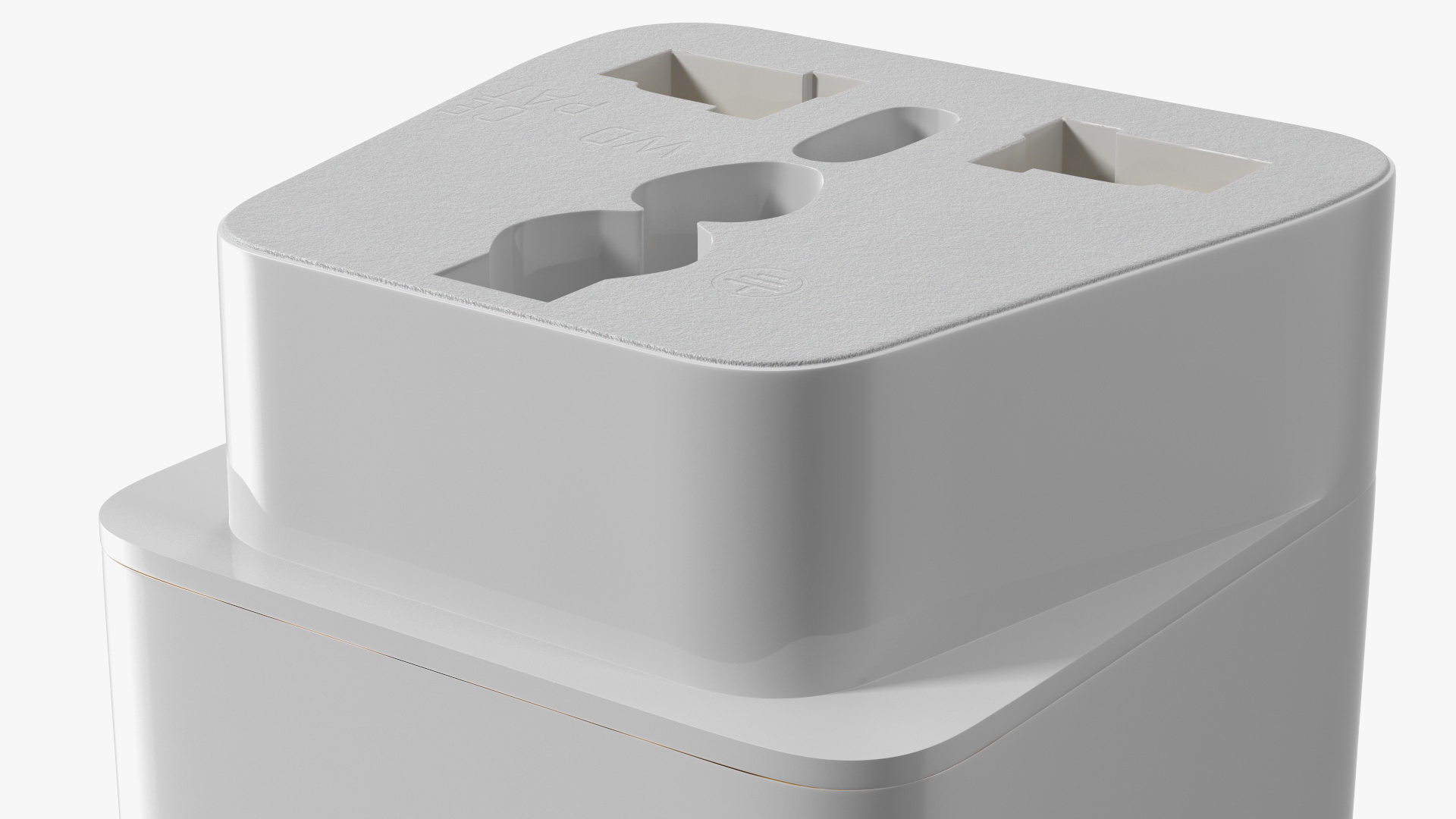 3D Type D Electrical Plug Adapter White
