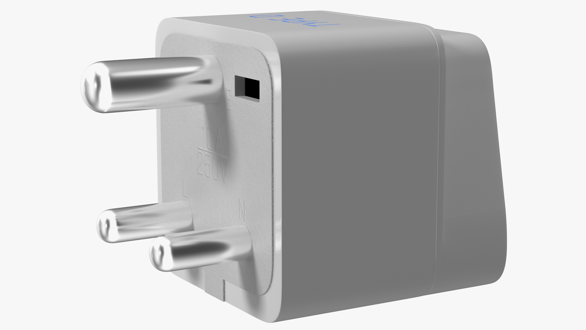 3D Type D Electrical Plug Adapter White