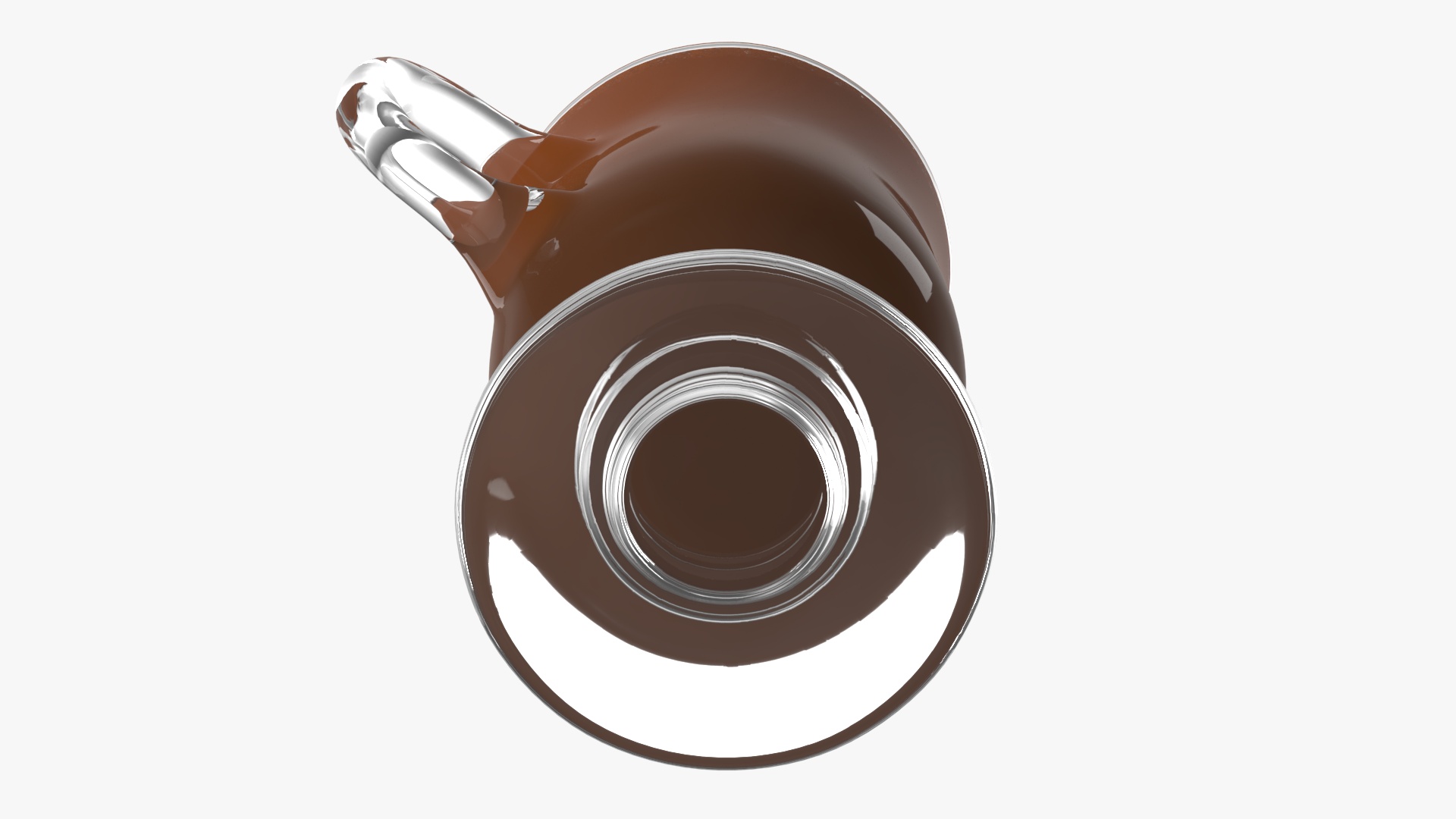 3D Irish Glass Hot Chocolate with Marshmallows model