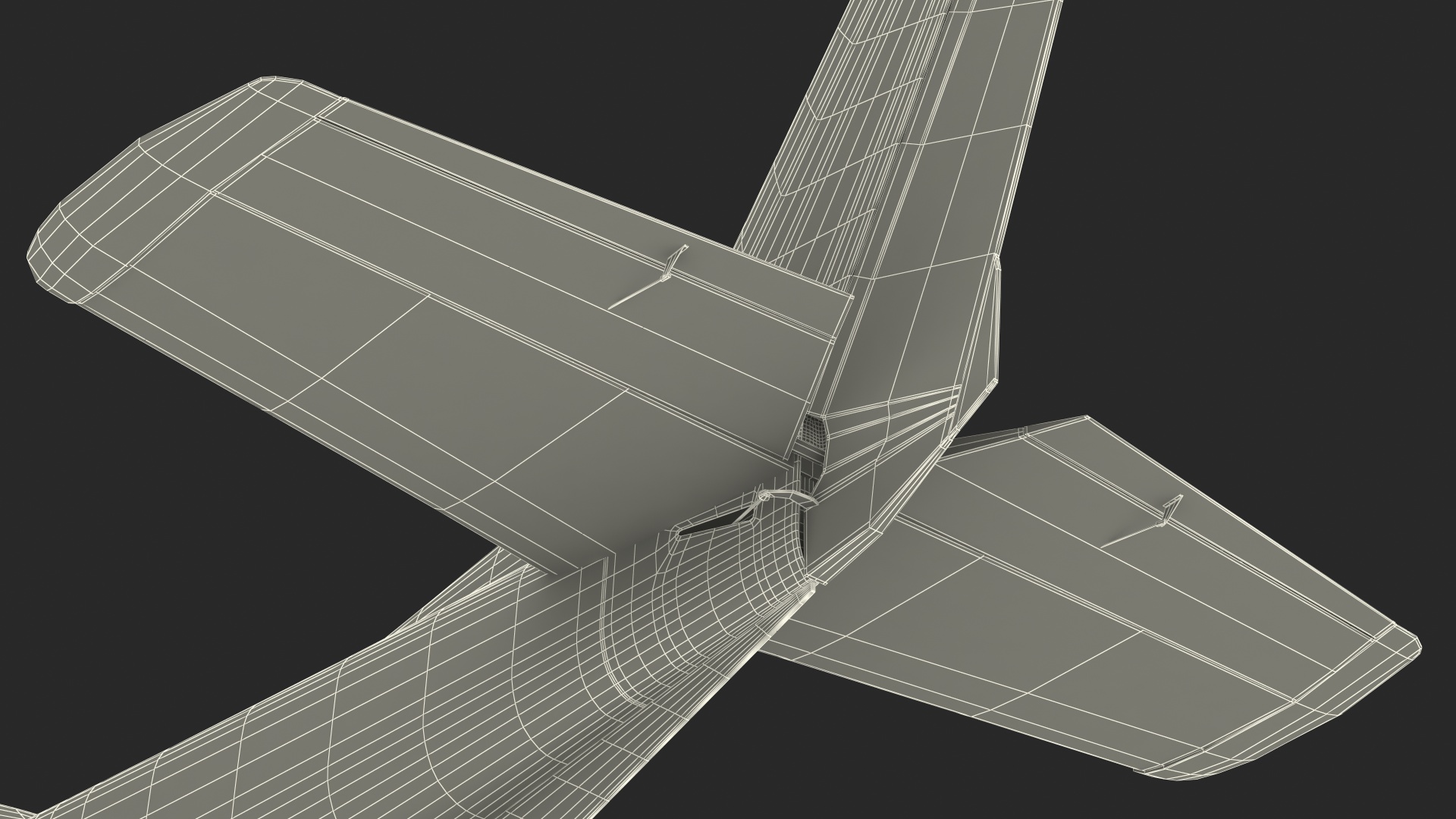 Light Floatplane Aircraft Rigged 3D