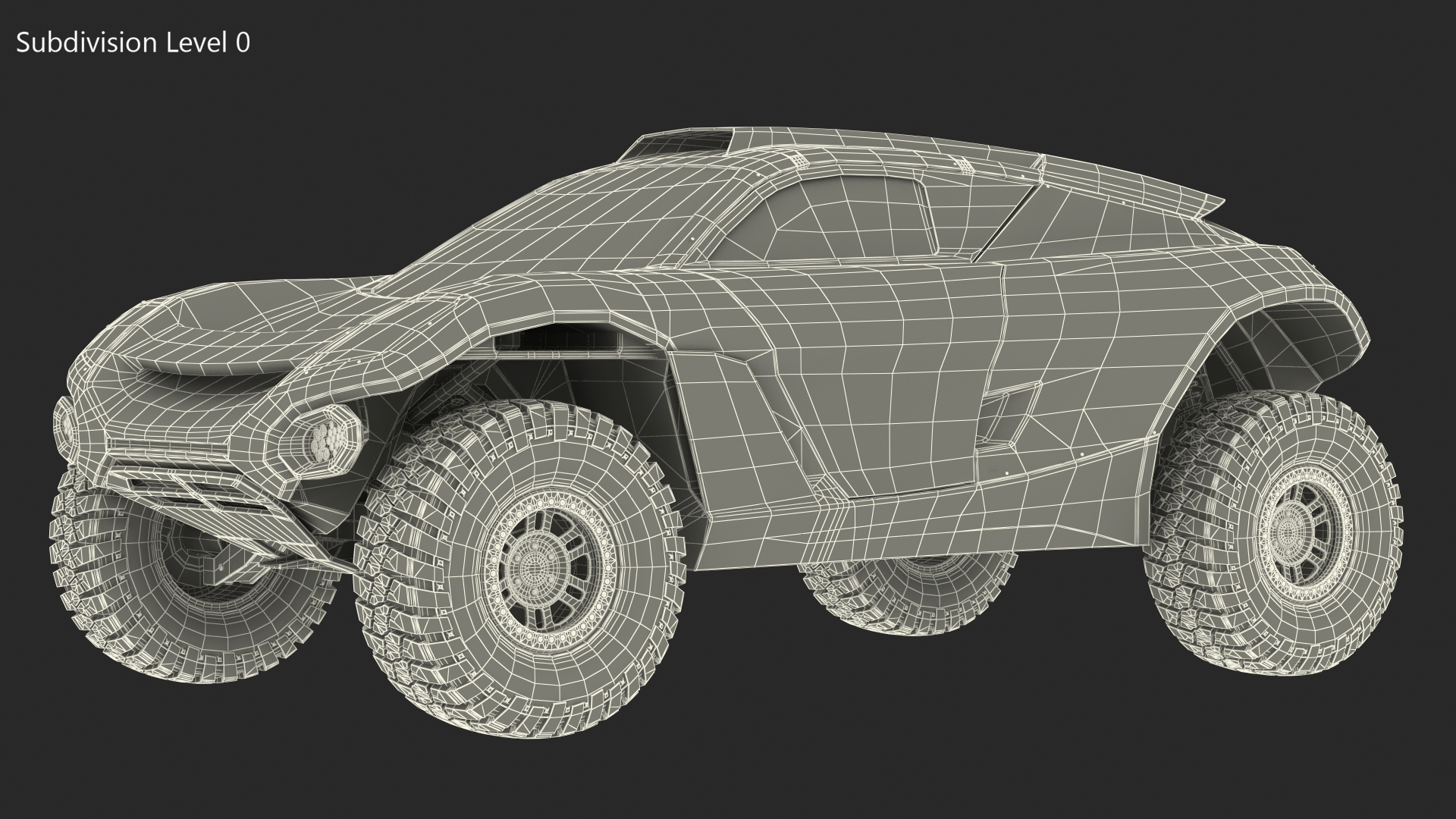 3D Off Road Racing Electric SUV Clean Rigged