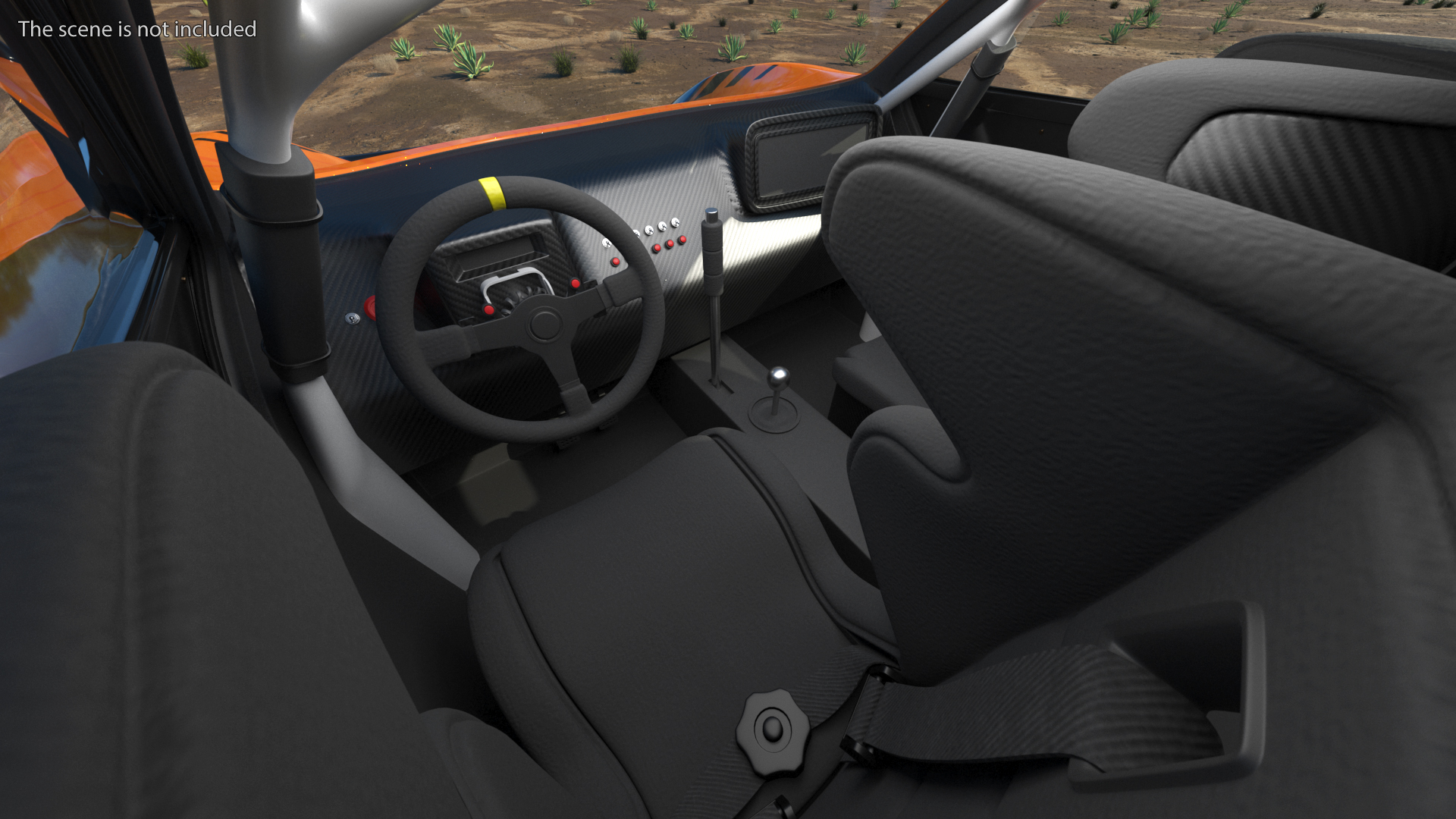 3D Off Road Racing Electric SUV Clean Rigged