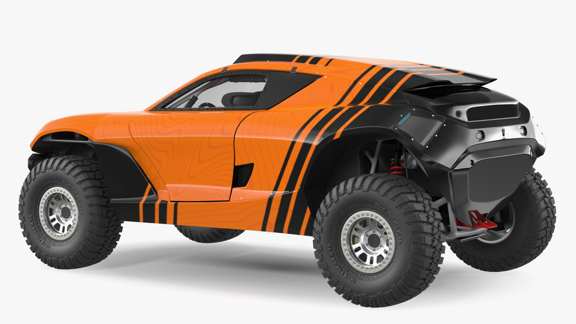 3D Off Road Racing Electric SUV Clean Rigged